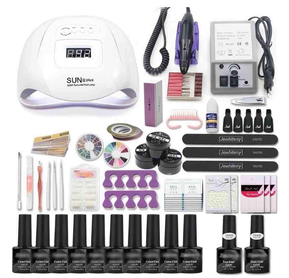 Ophy Nagellack-Set DIY Nail-Art-Set mit Nagellack (8 ml) & Maniküre-Werkzeugen, für Anfänger und Profis – 10 Farben