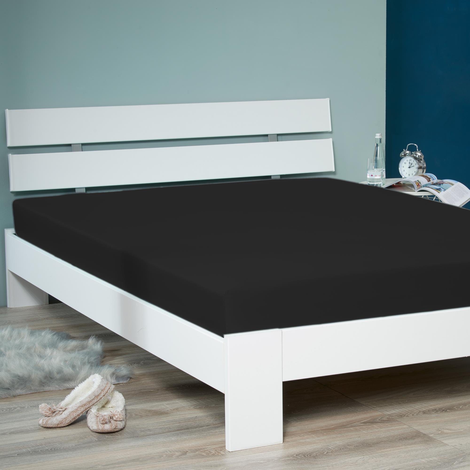 aqua-textil Spannbettlaken Luxury Spannbetttuch Mako Satin günstig online kaufen