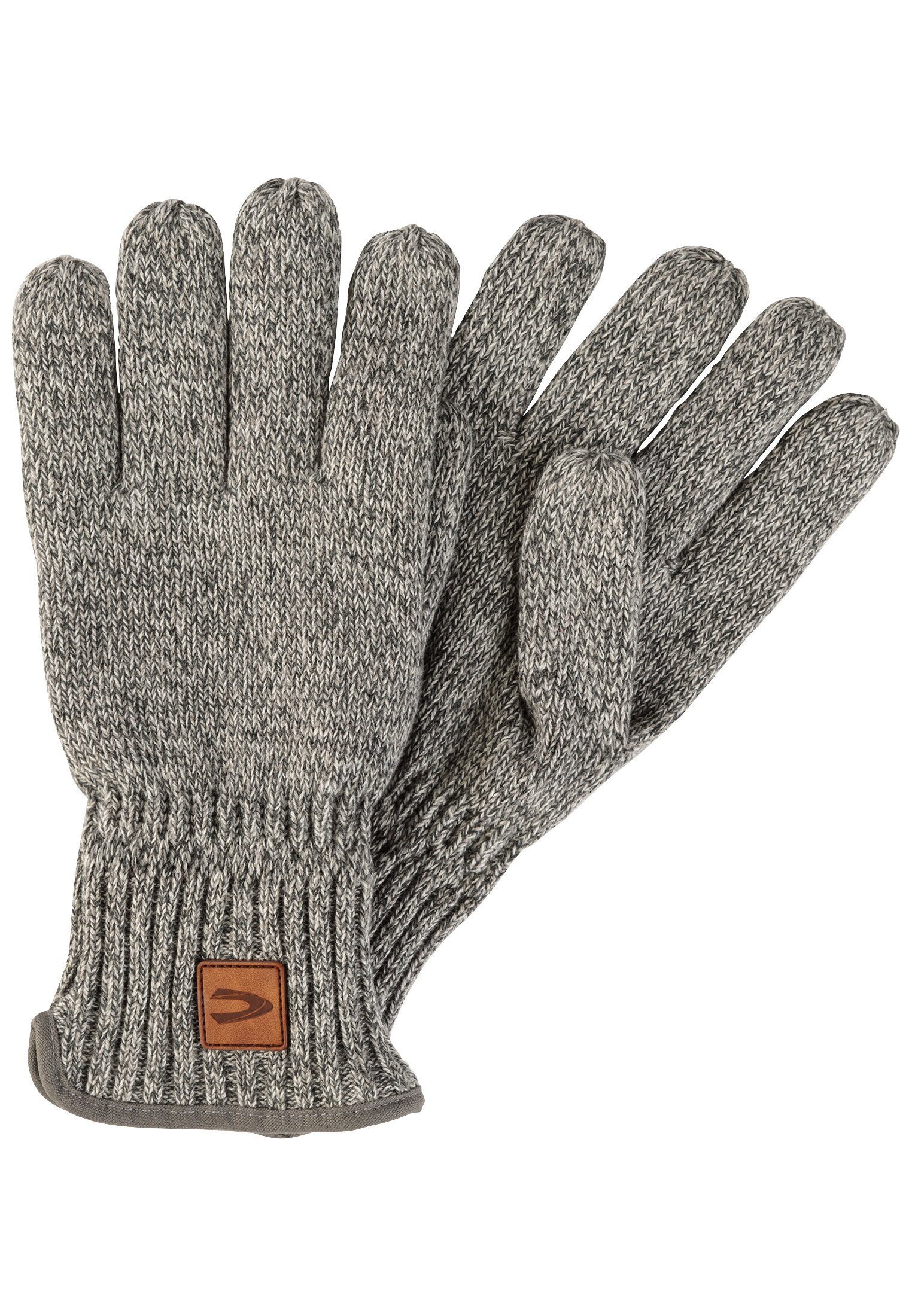 camel active Baumwollhandschuhe Melierte Strickhandschuhe mit warmen Futter günstig online kaufen