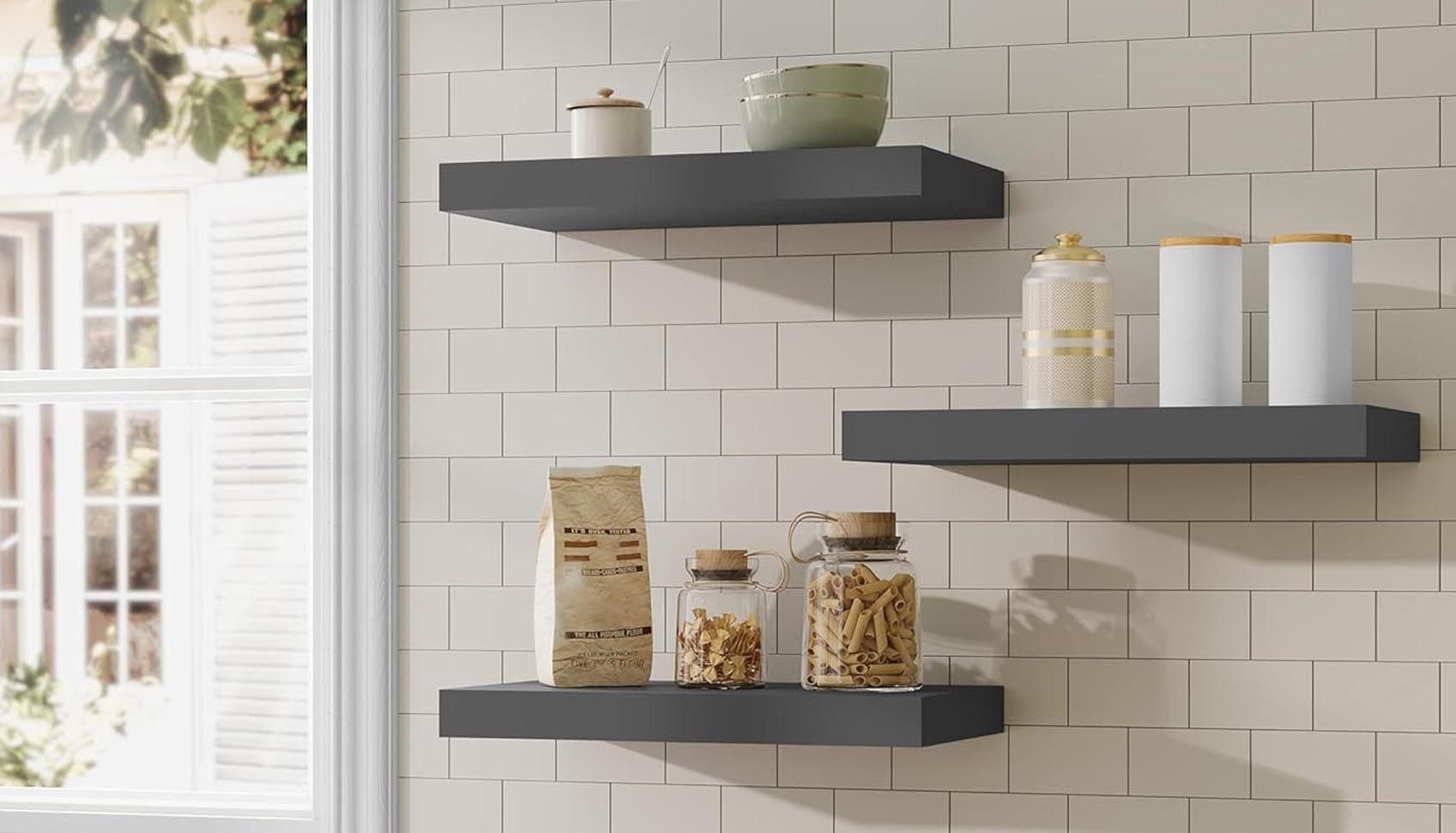 Woltu Wandregal, 3er Set Hängeregal, Unsichtbares günstig online kaufen