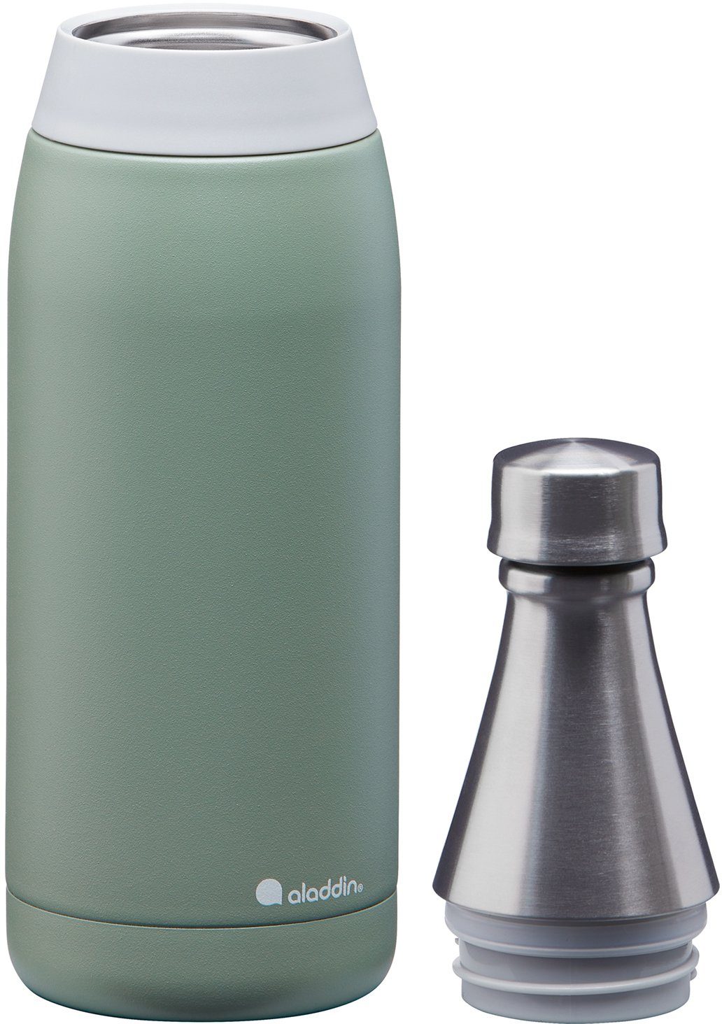 aladdin Isolierflasche Fresco Getränke, L, kohlensäurehaltige 0,6 Thermavac™ grün auslaufsicher, für Liter