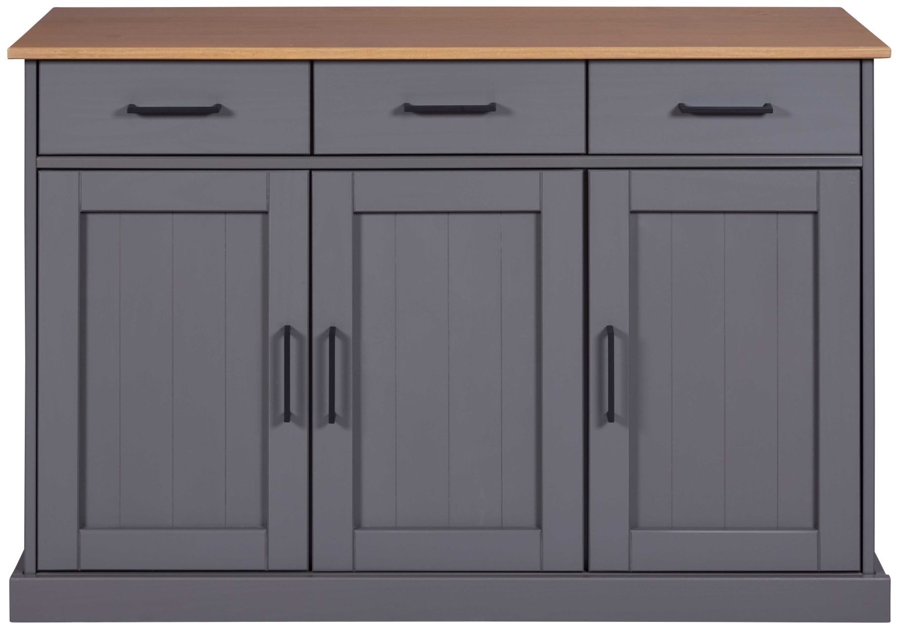 FURNARO Kommode, Sideboard, Schrank, Anrichte, Landhausstil 131 x 45 x 86 cm