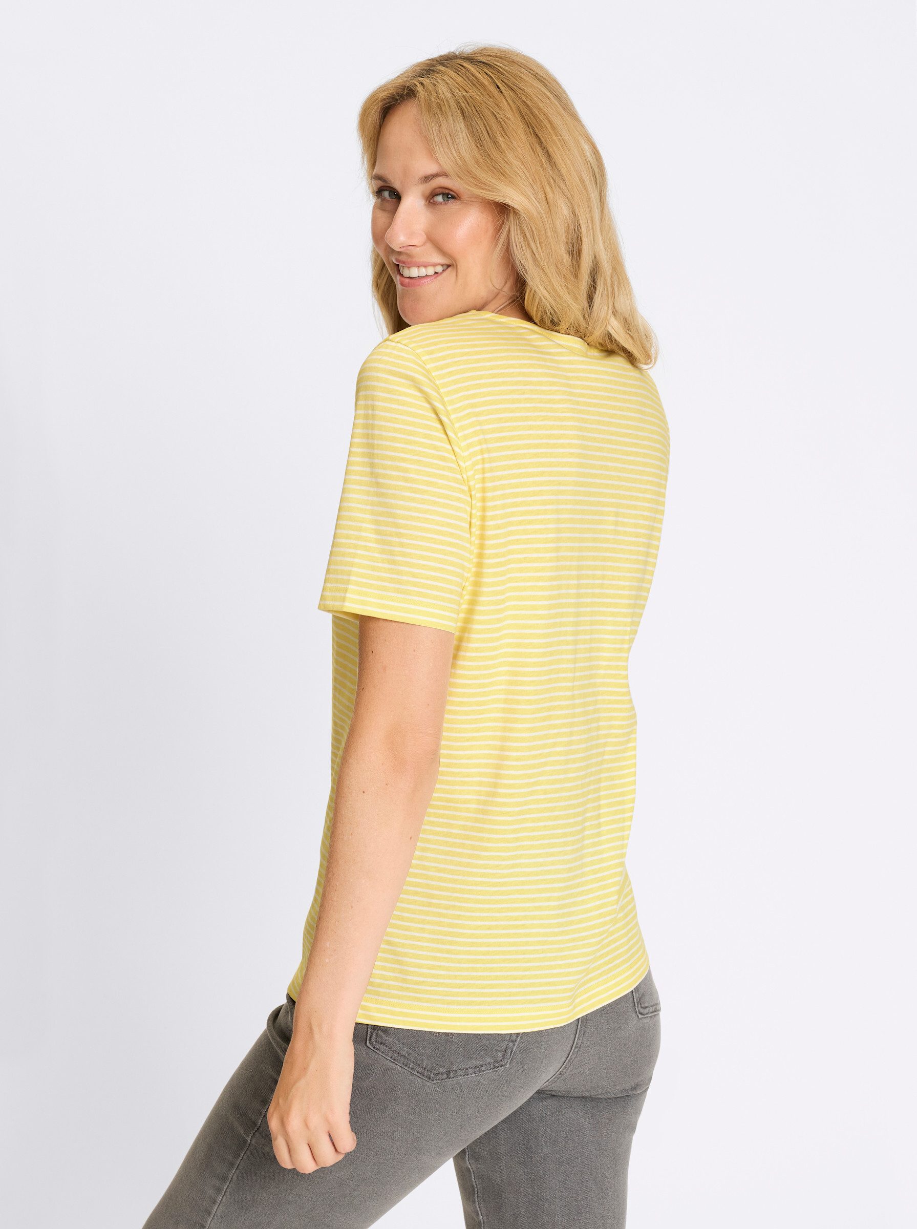 Sieh an! T-Shirt Ringelshirt Kurzarm