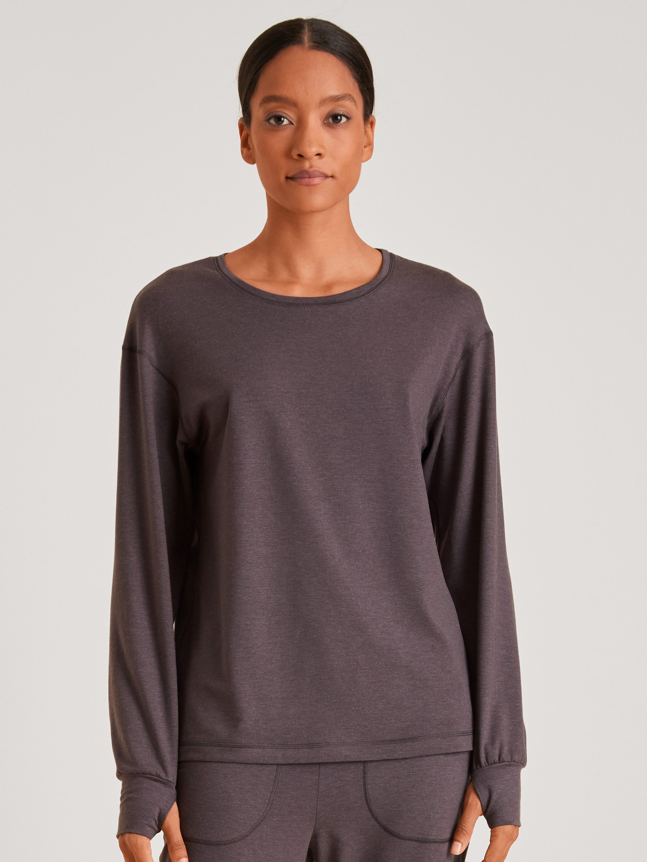 CALIDA Langarmshirt DEEPSLEEPWEAR Warming Damen (1-tlg) wärmender TENCEL™-Merino-Mix, besonders weich auf der Haut