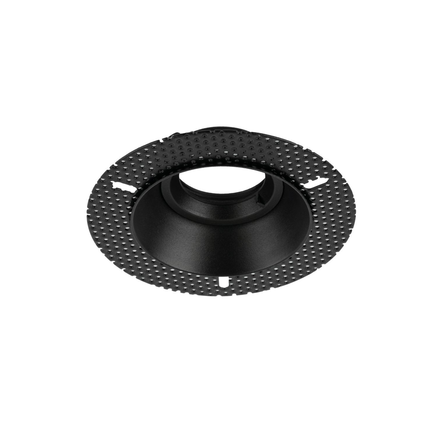 Licht-Erlebnisse Einbauleuchte NARIL, ohne Leuchtmittel, Glas Metall Ø 8,5 cm rund IP65 Schwarz GU10