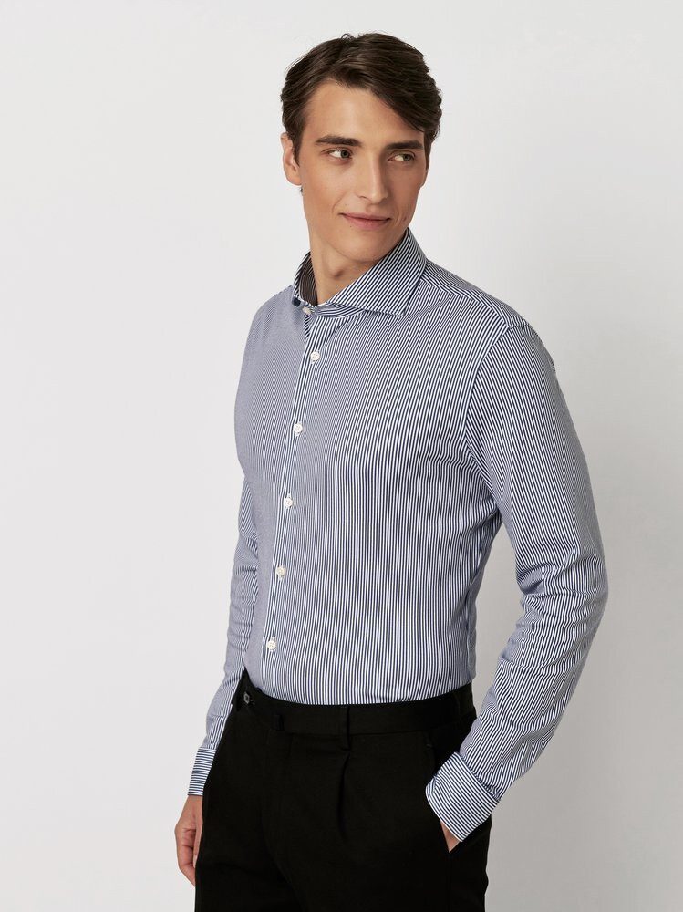 DESOTO Businesshemd Essential Hai aus Jersey mit Hai Kragen günstig online kaufen