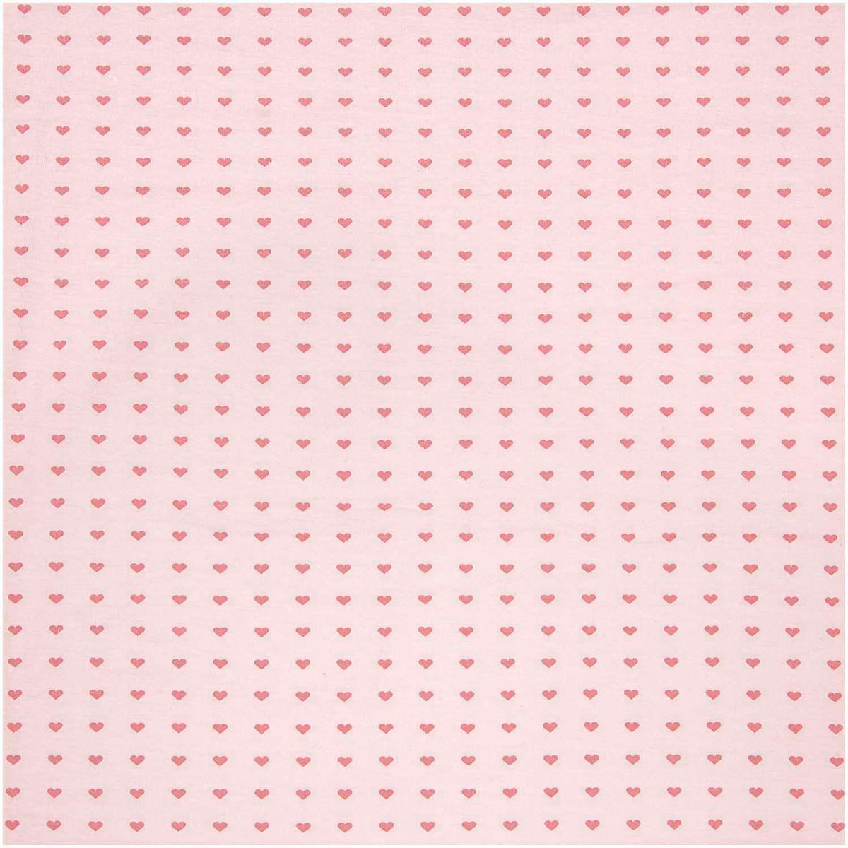 Rico Design Stoff Rico Design Jerseystoff Stoffabschnitt Herzen rosa pink 72x100cm
