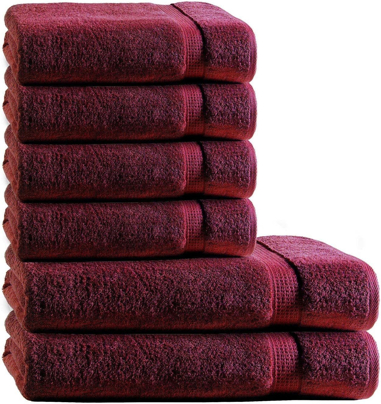 Handtuch Set 6-TLG Premium Frottee Handtücher Duschtücher Set 100% Baumwolle