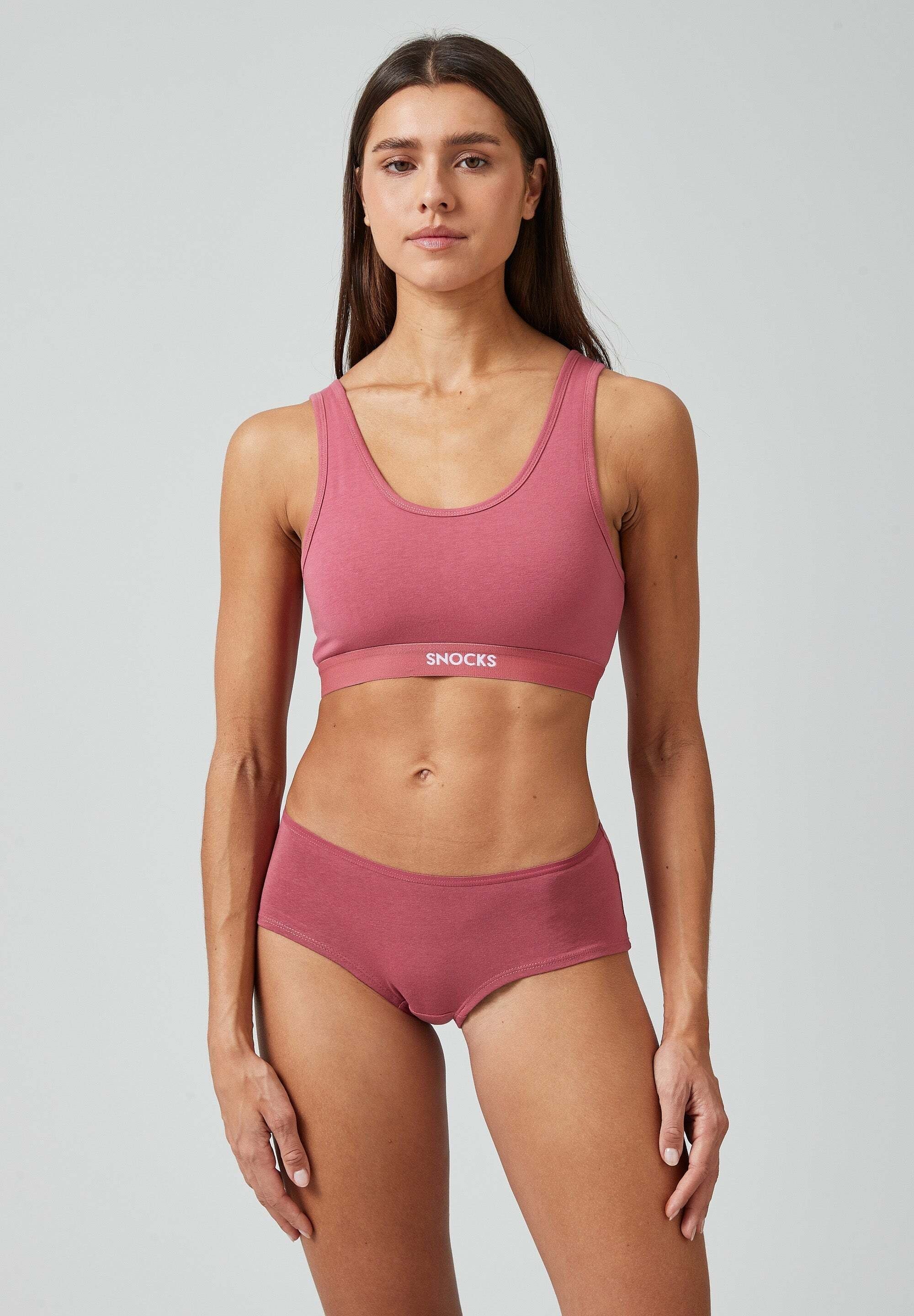SNOCKS Bustier Soft BH (1-tlg) aus Bio Baumwolle, breite Träger für maximalen Komfort