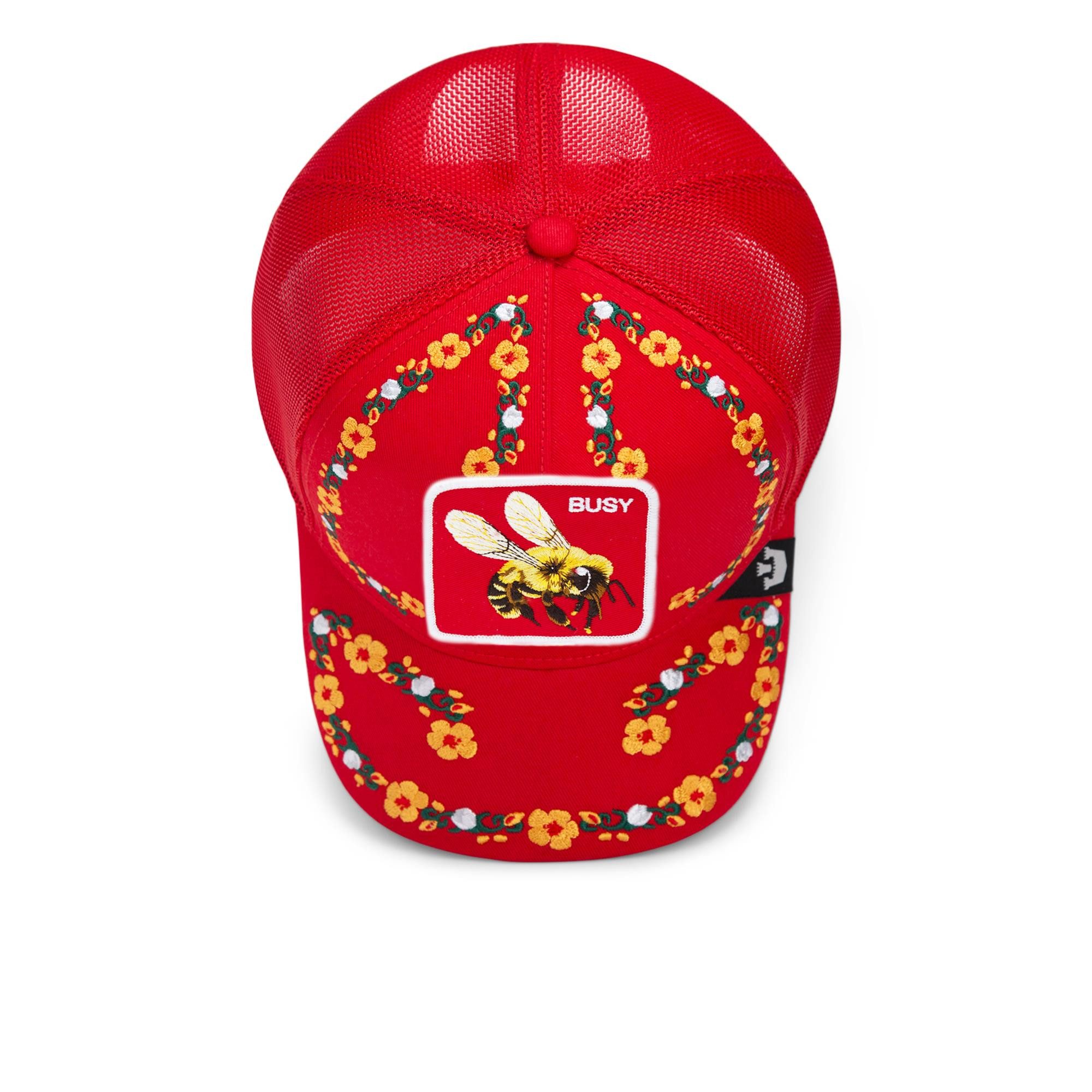GOORIN Bros. Trucker Cap Goorin Bros. Trucker Cap - Smell the Flowers - Flora Fauna Red (Basecap, Meshcap, Trucker Kappe)