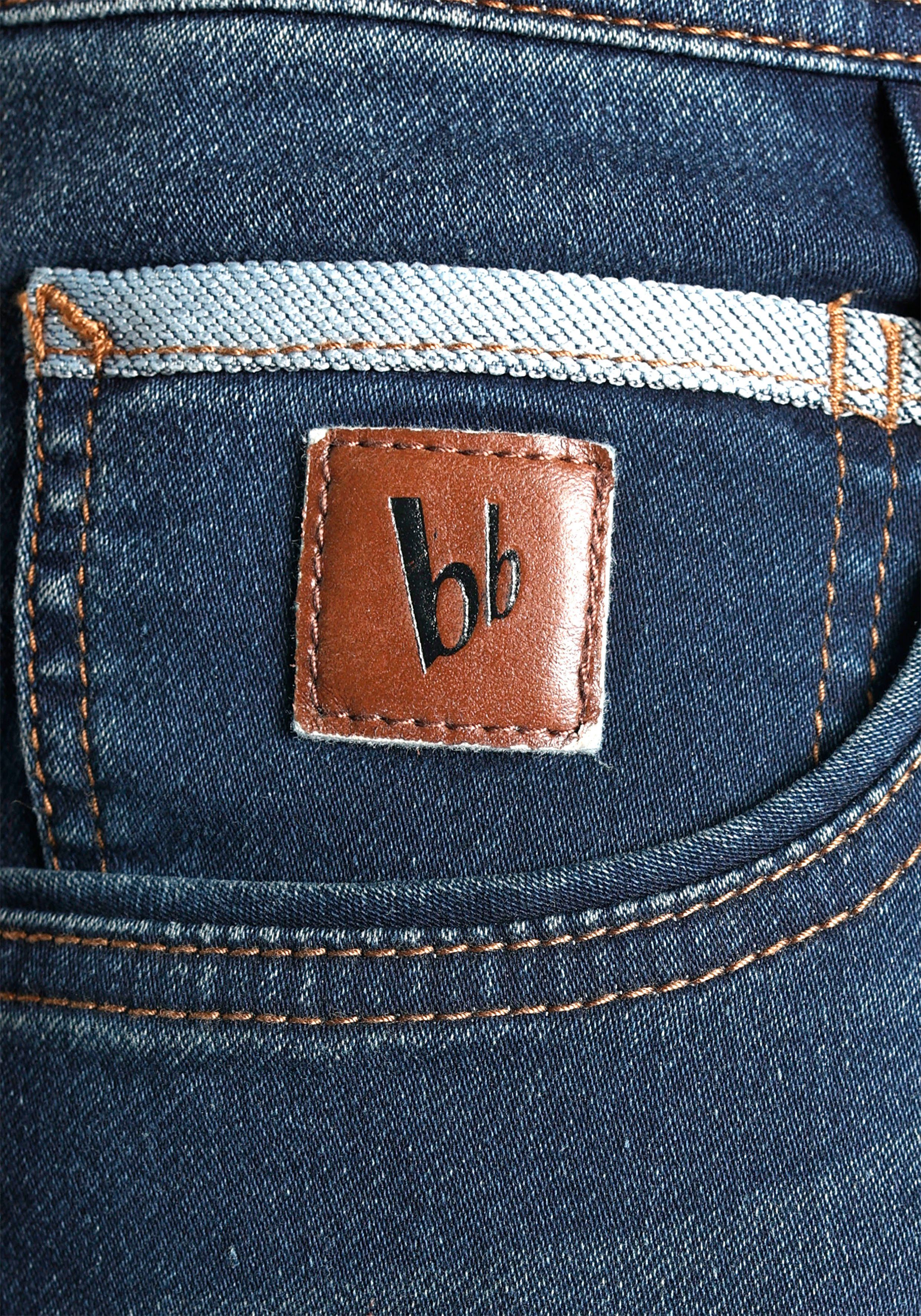 Hosenkette Bruno modischer Jeansshorts Banani 2-tlg., (Set, mit mit Band)