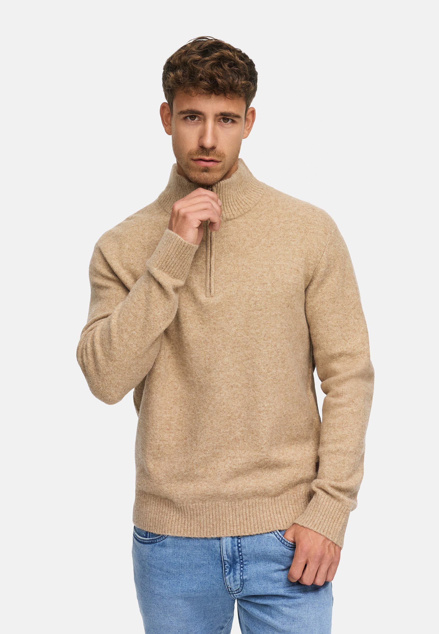 Indicode Strickpullover Herren INTrax Half Pullover Herrenpullover Bequemer günstig online kaufen