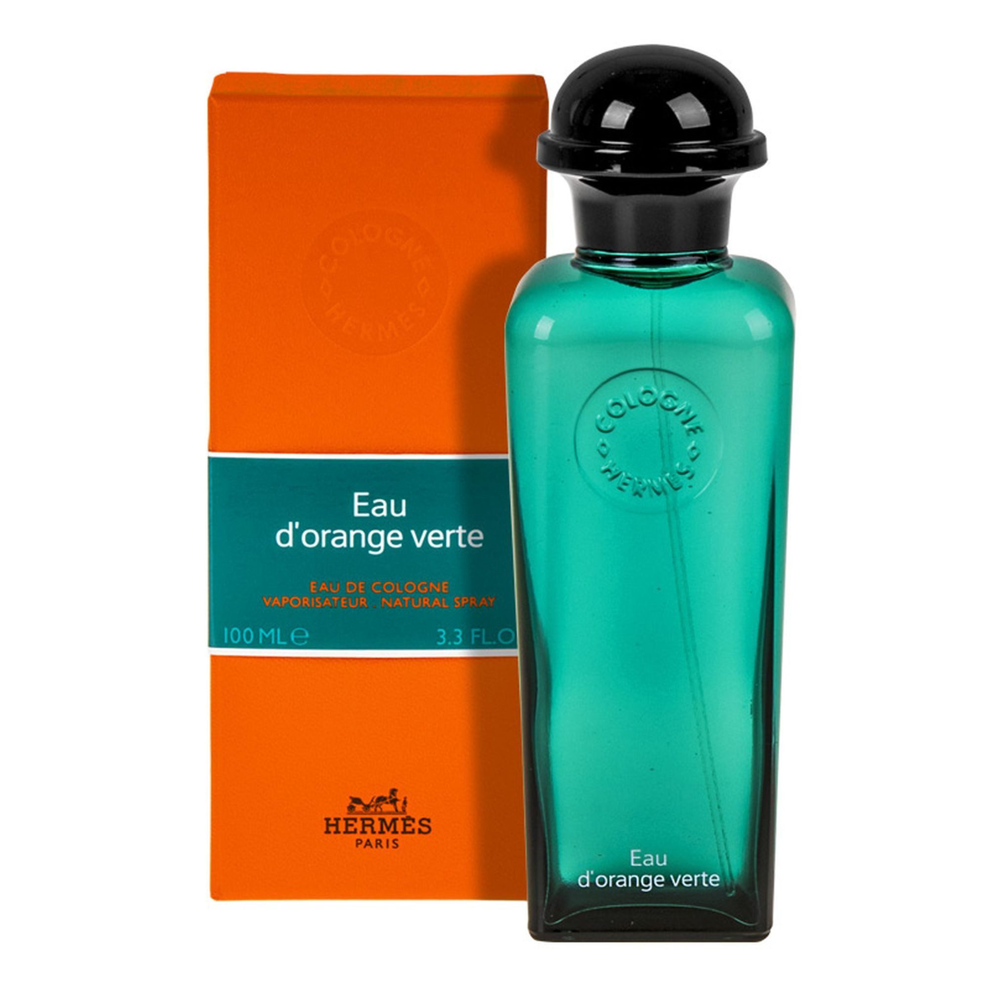 HERMÈS Eau de Cologne Eau D'Orange Verte EDC Damen Herren Spray, Frisch-zitrischer Duft mit Orange, Zitrone und Minze