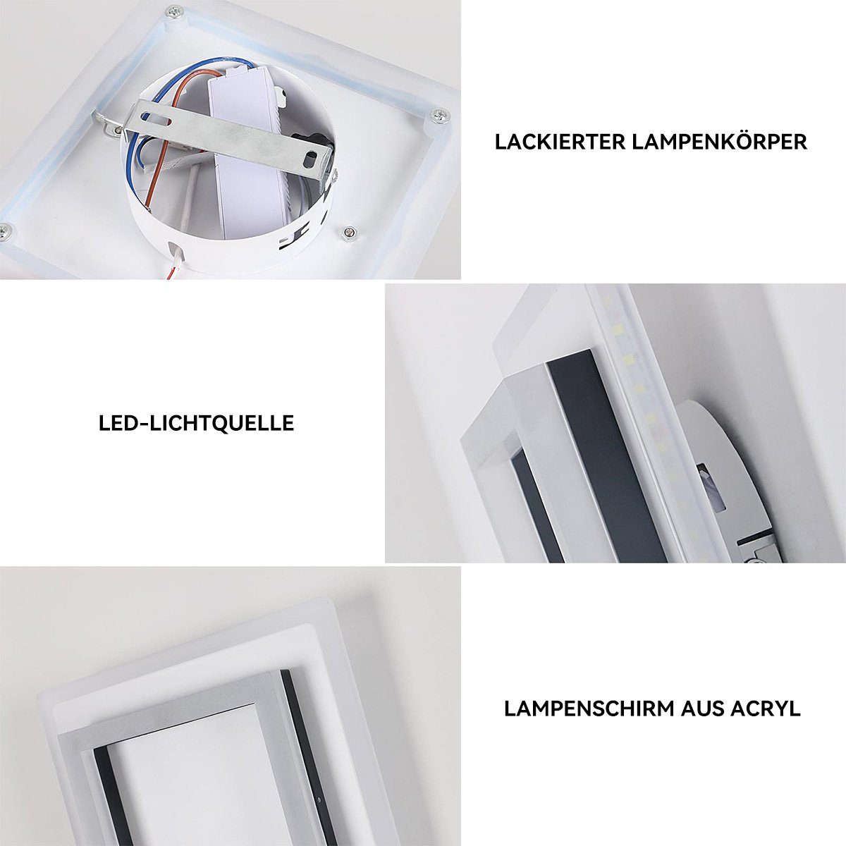 Für LED-Korridorleuchte,Deckenlampe DOPWii Wohnzimmer,Gänge,Balkone usw. 20W Deckenleuchte Gold