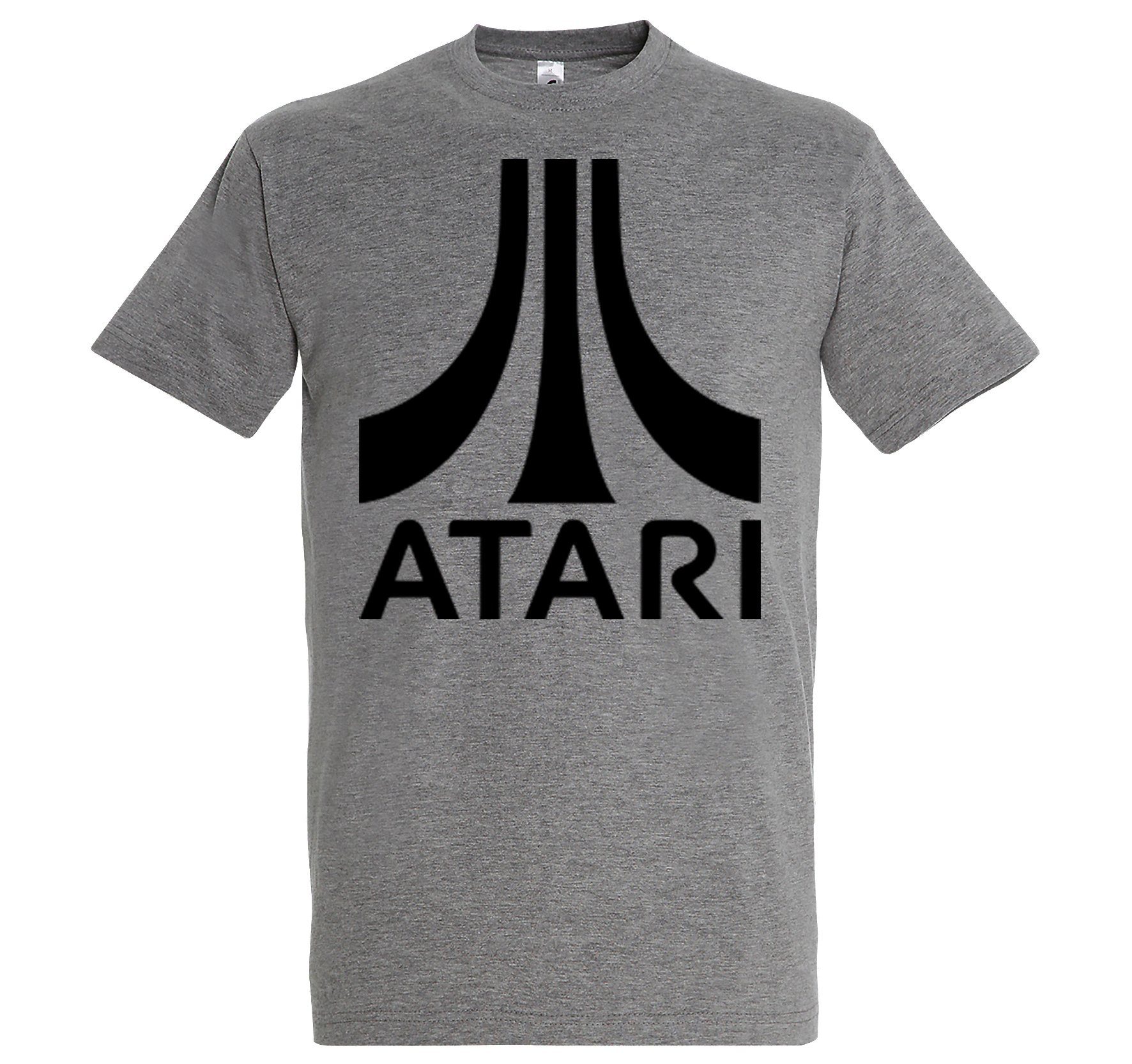 Youth Designz T-Shirt Atari Herren T-Shirt mit tredigem Frontprint Grau