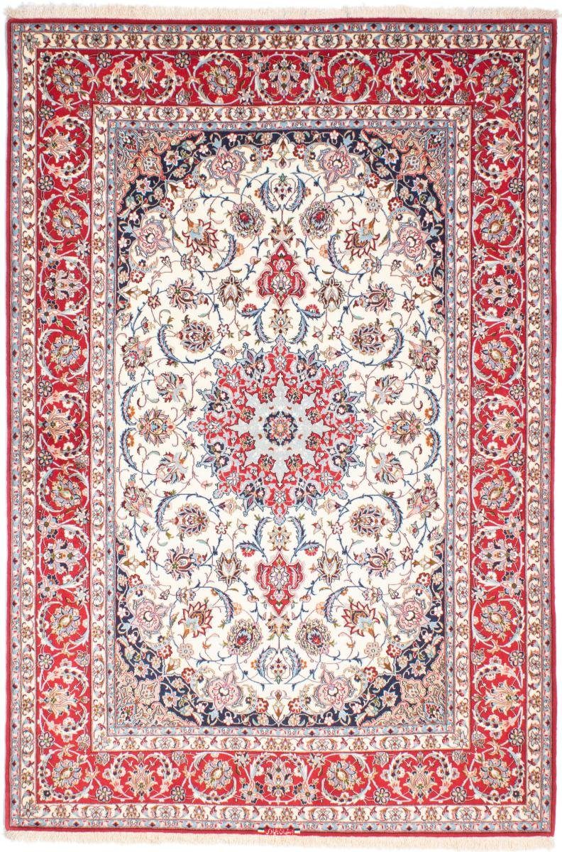 Handgeknüpfter Trading, Orientteppich, Isfahan Höhe: mm Seidenkette Orientteppich 159x238 rechteckig, 6 Nain