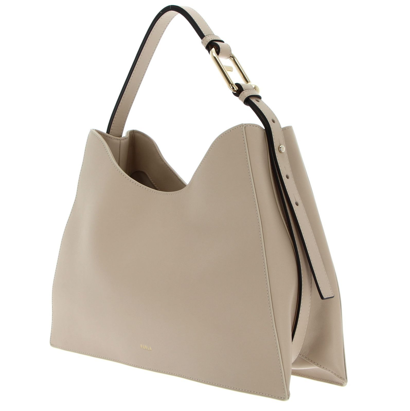 Furla Schultertasche Hobo, aus echtem Leder