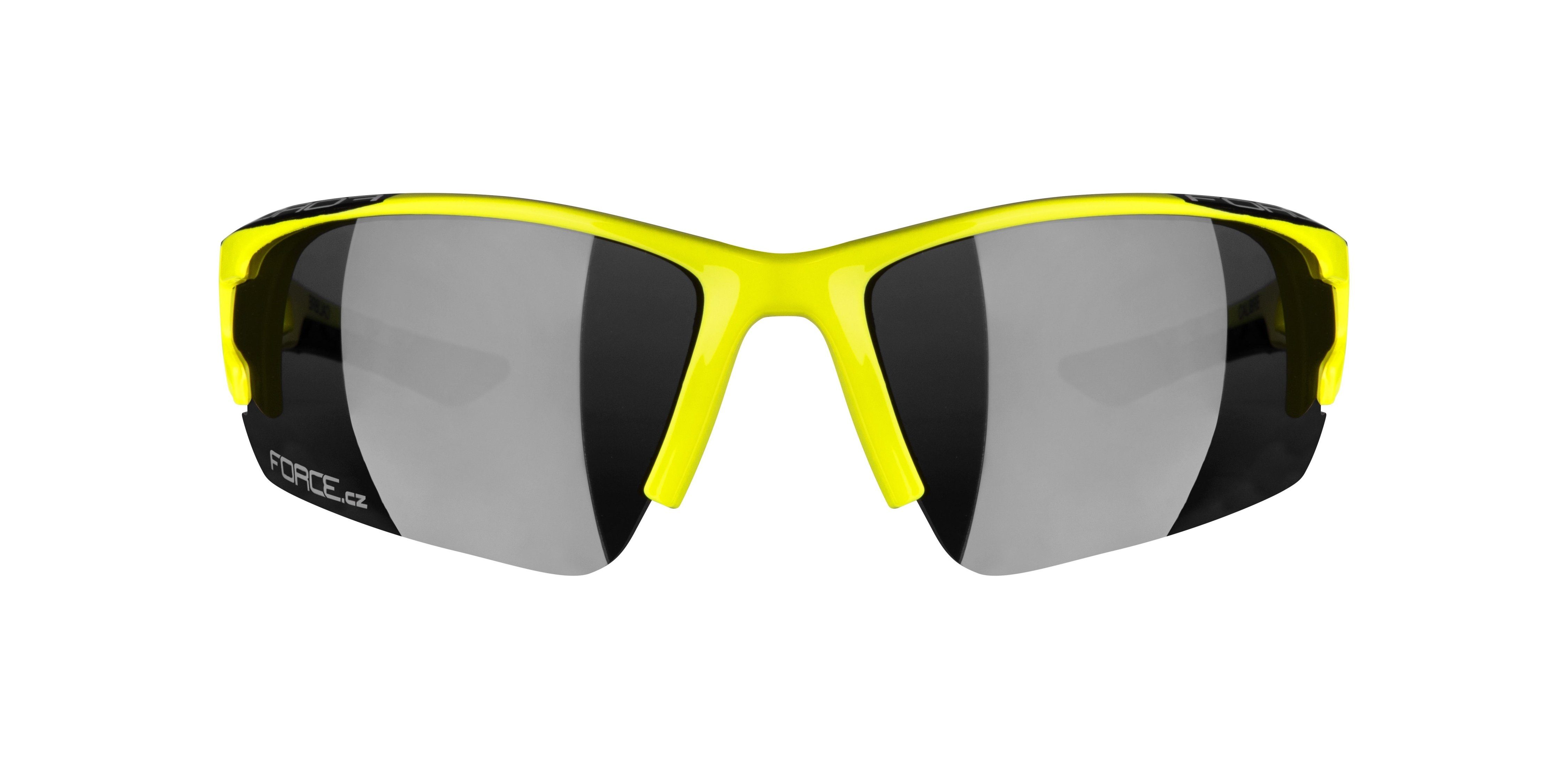FORCE FORCE gelb-schwarz Sonnenbrille CALIBRE Fahrradbrille