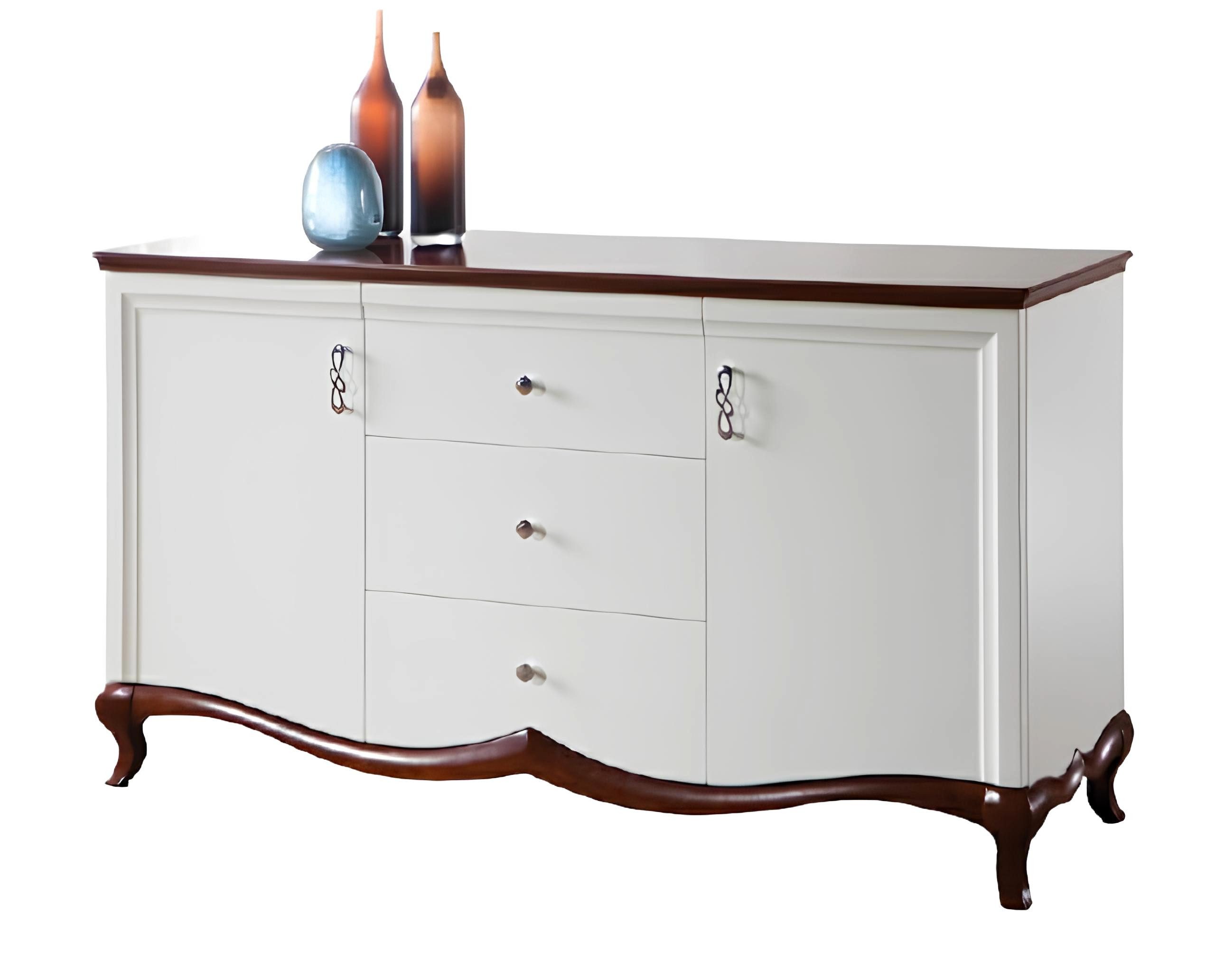 Xlmoebel Kombikommode Massives Holz Design Kommode in XXL, Großer Neuer Schrank MIK3sz (Klassische Kommode Комоды Комодыschrank - Model MI-K3sz), Hergestellt in Europa