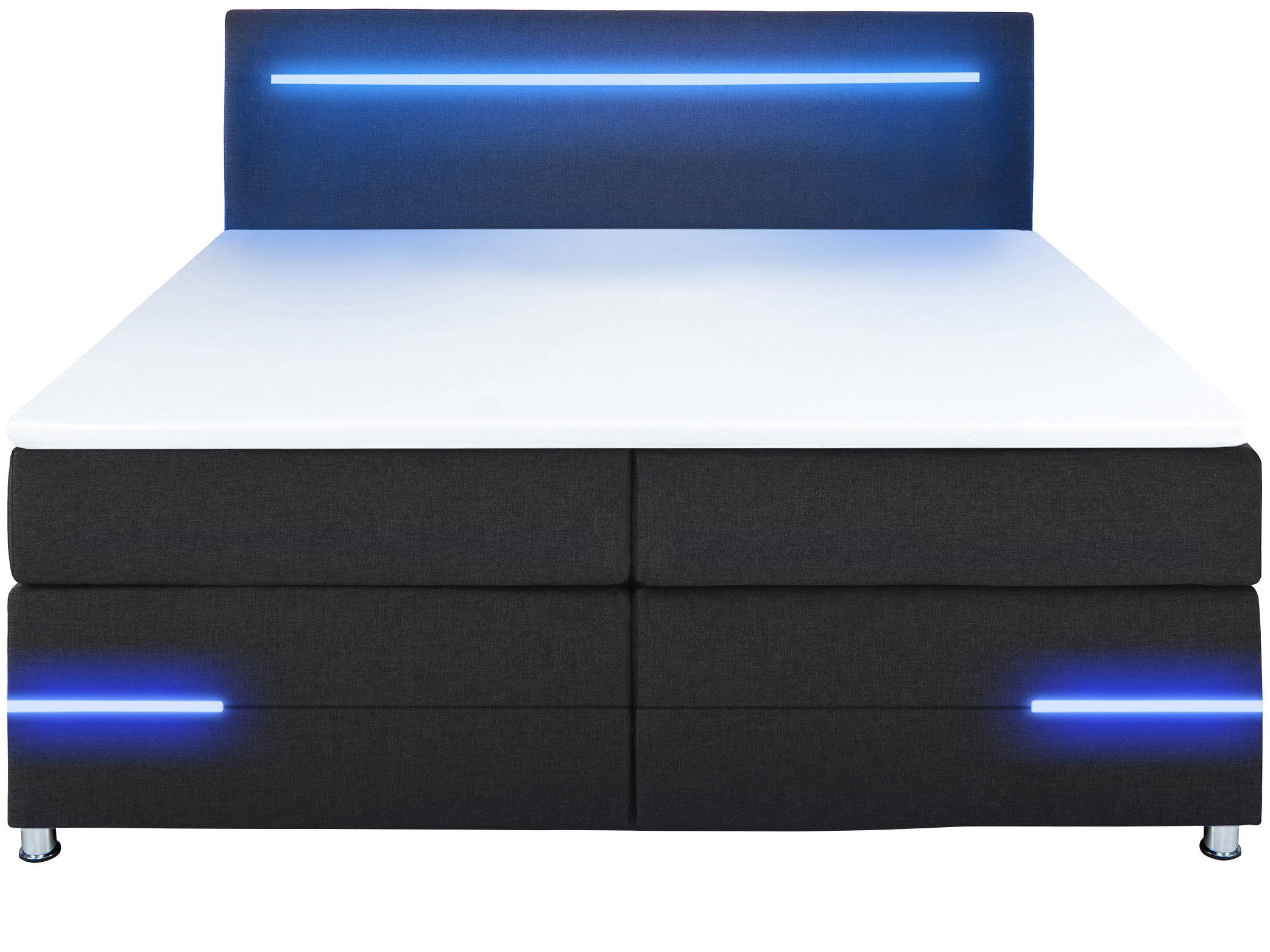 wonello Boxspringbett Daytona, mit LED Beleuchtung günstig online kaufen