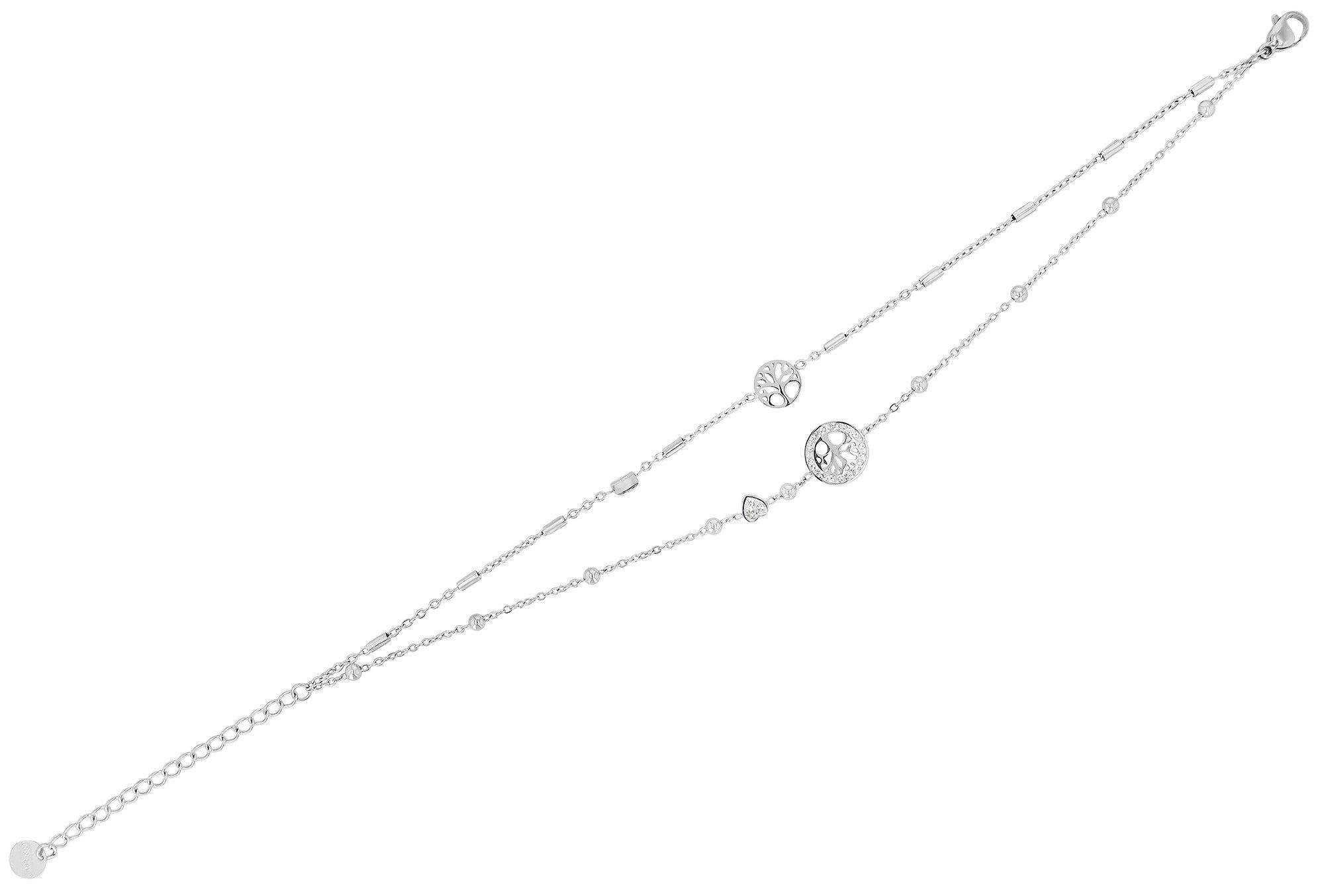 AKZENT Fußkette Danika Edelstahl silber Damen wasserfest günstig online kaufen