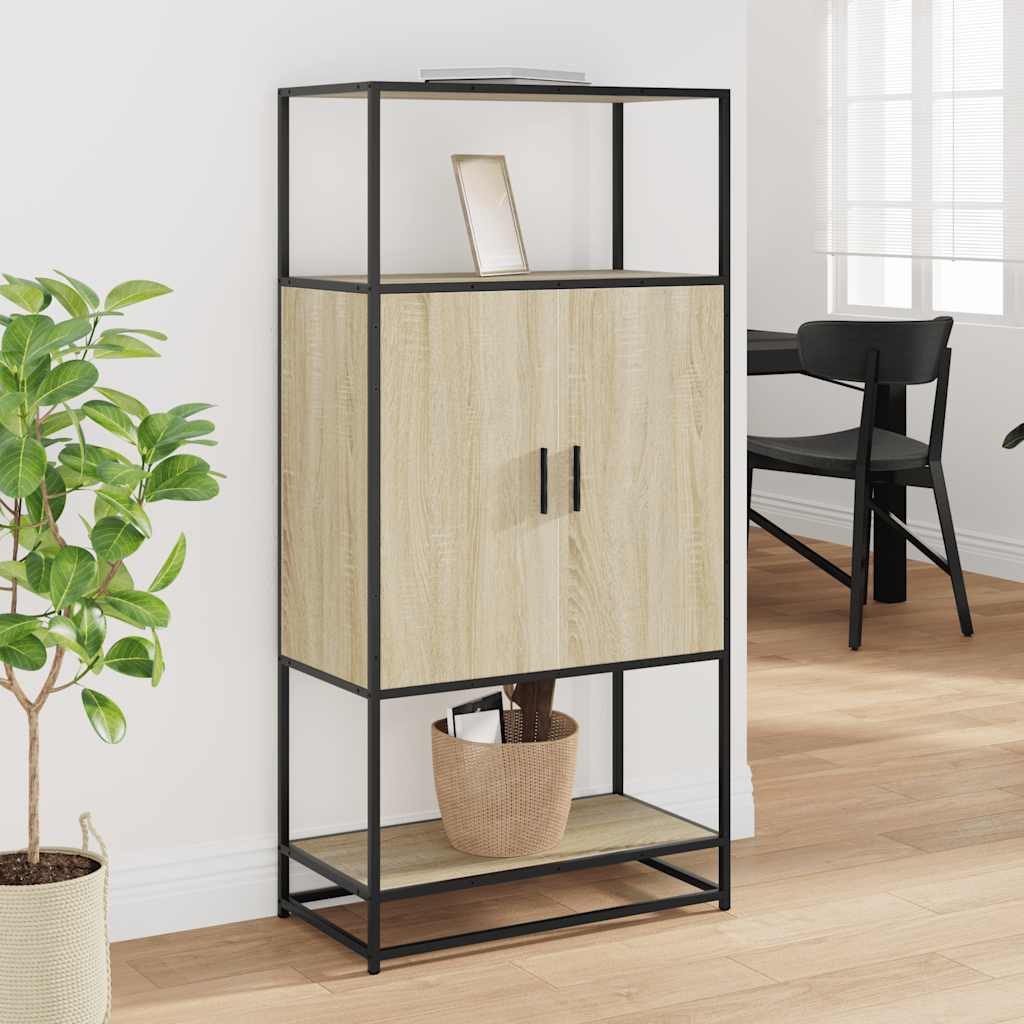 vidaXL Highboard Highboard Sonoma-Eiche 68x35x139 cm günstig online kaufen