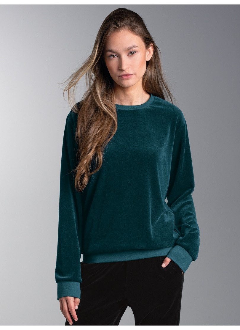 Trigema Sweatshirt TRIGEMA Nicki-Shirt