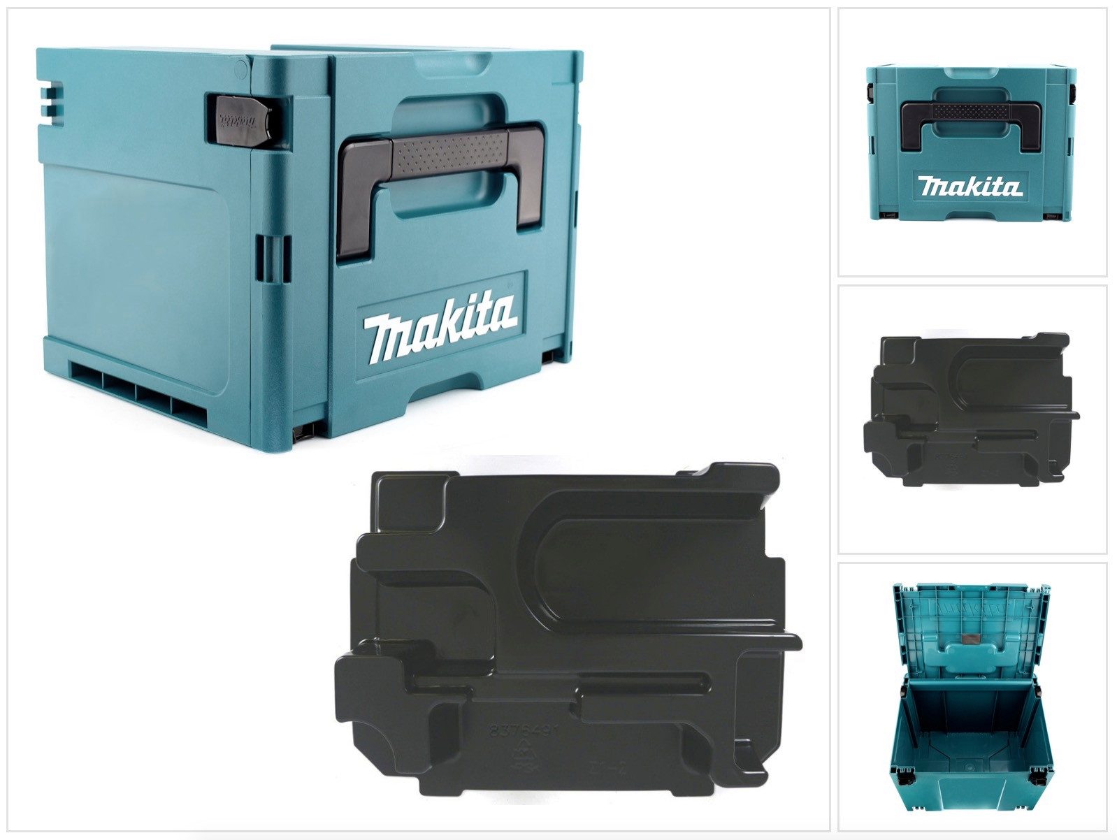 Makita Werkzeugkoffer Makpac 4 + Tiefziehteil/Einlage für DHR / BHR 243