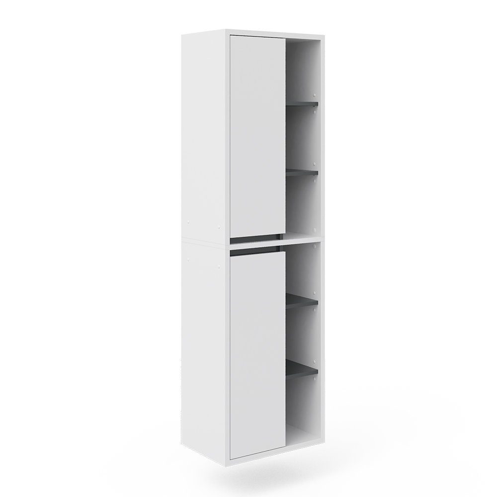 Vicco Hochschrank Viola, Weiß/Anthrazit, 50 x günstig online kaufen