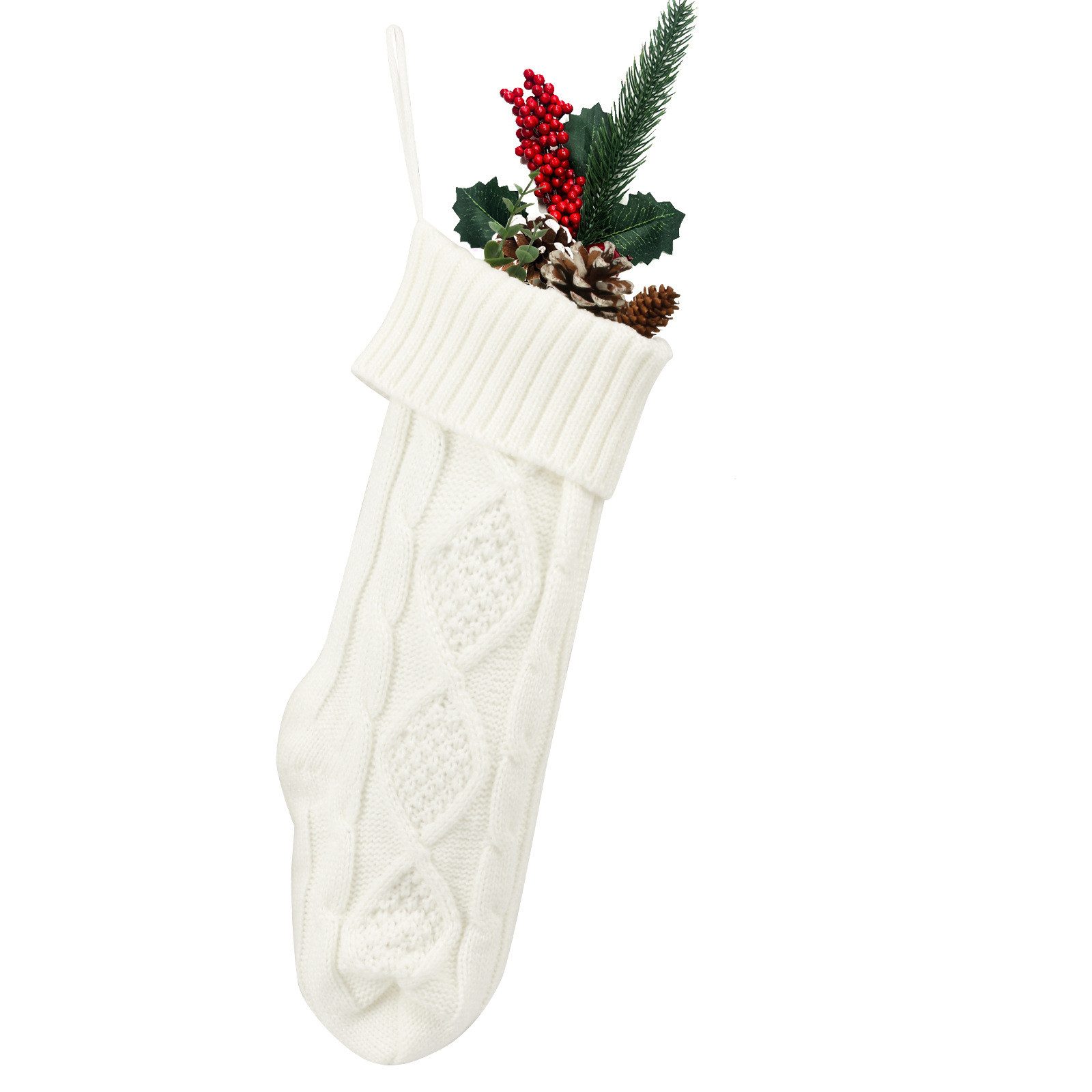 Coonoor Dekohänger 48cm Weihnachtsstrumpfe,Gestrickte Weihnachtssocken Kami günstig online kaufen