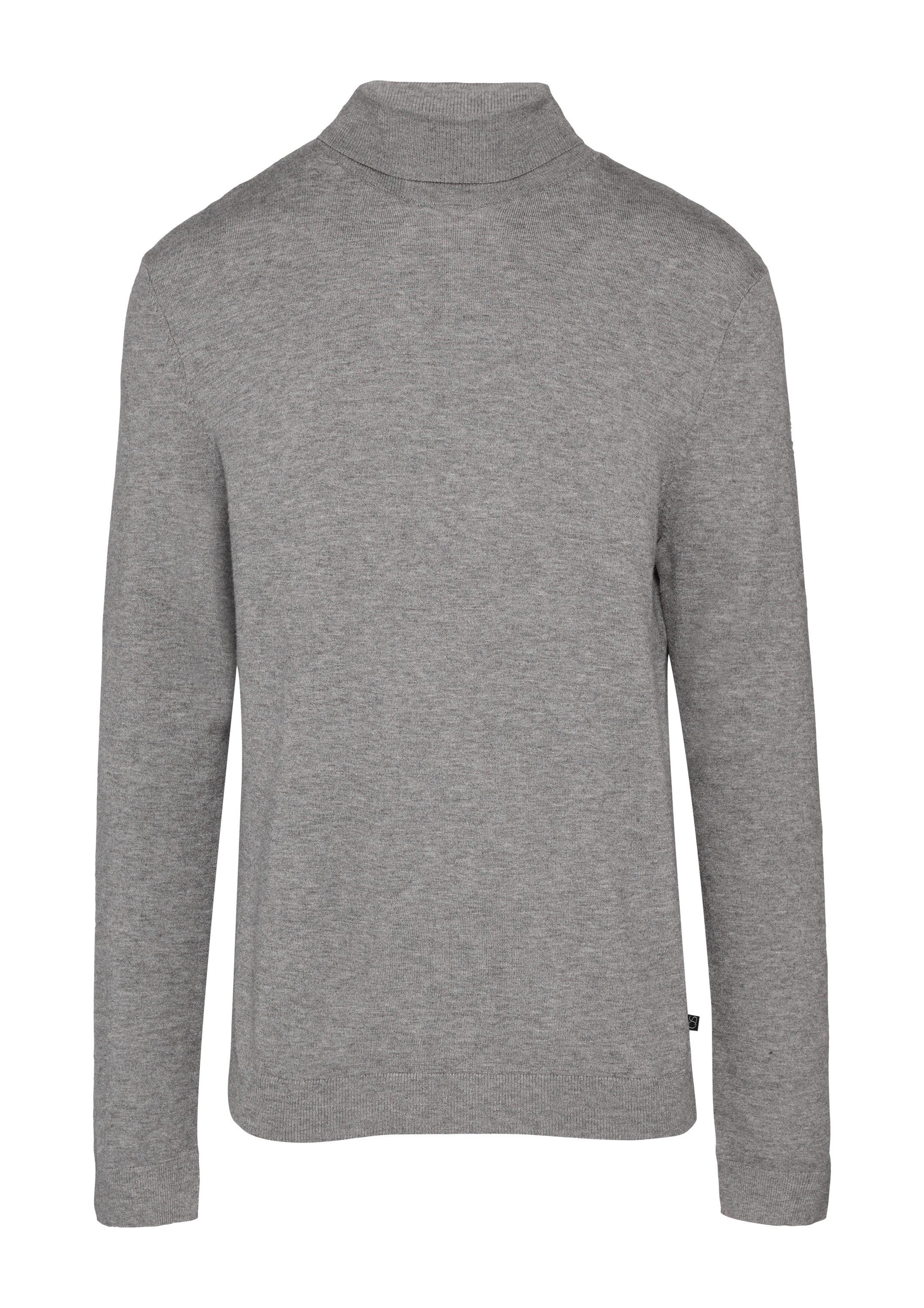 QS Longpullover Strickpullover Slim-Fit-Pullover mit Rollkragen günstig online kaufen
