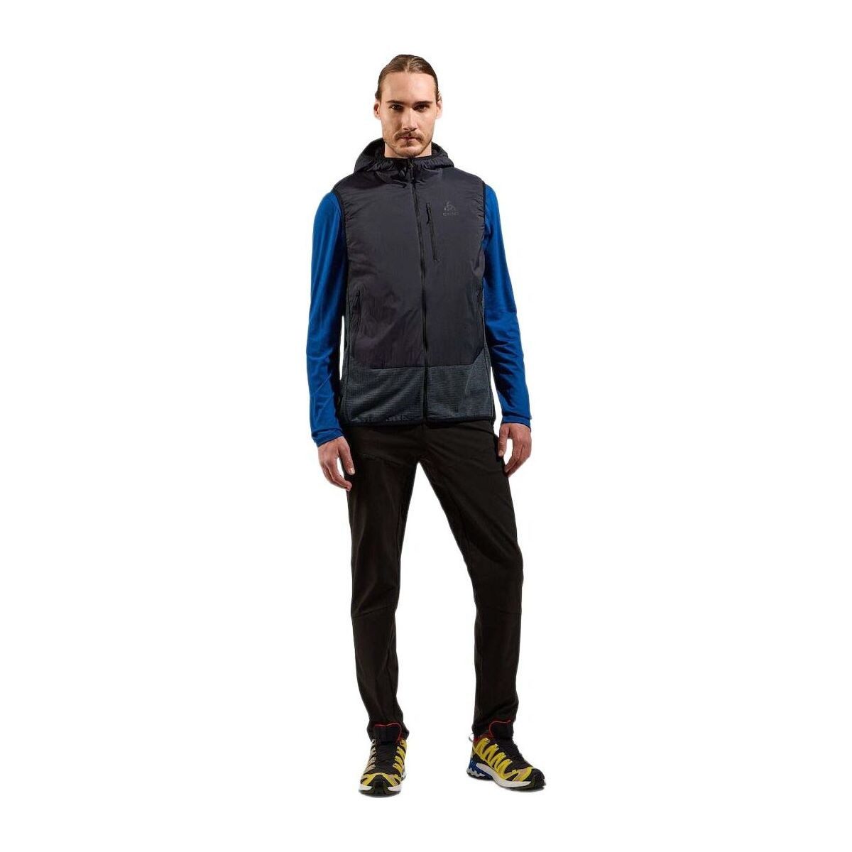 Odlo Funktionsweste The Ascent Wool Insulated Hybrid Vest Vielseitige Hybridweste mit Wollisolierung für optimalen Komfort und