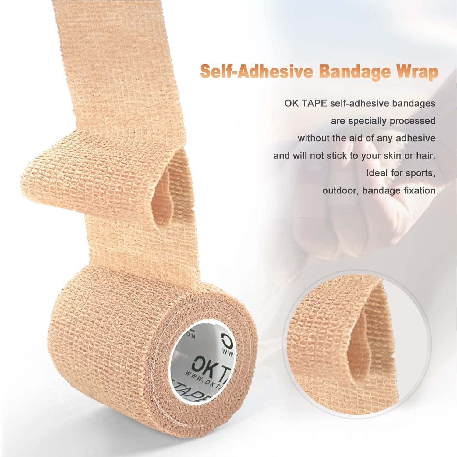 LuxusKollektion Kinesiologie-Tape Bandagen selbstklebend elastisch Tier Handgelenk 12 5 cm x 450 cm Weiß