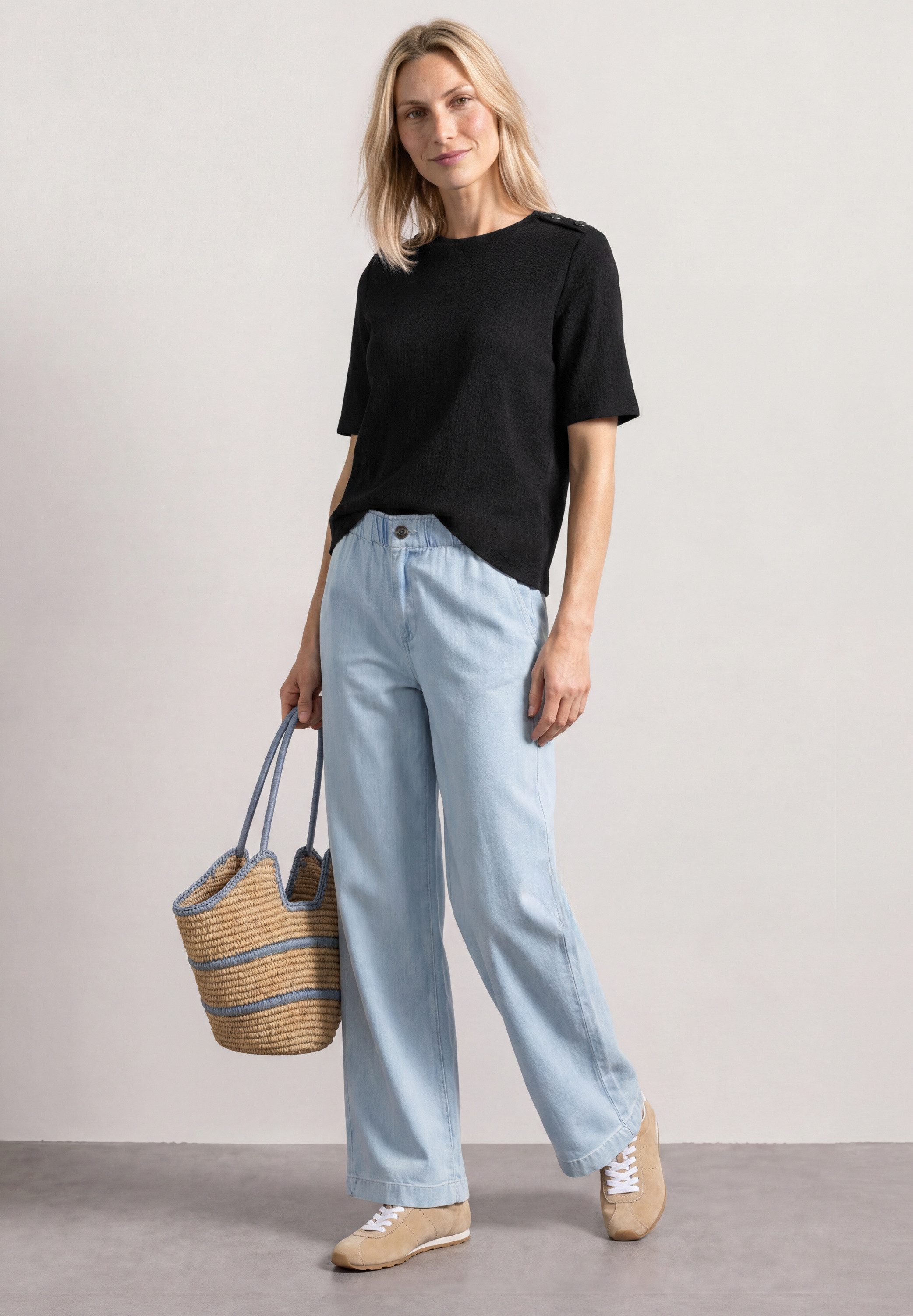 STREET ONE T-Shirt mit Strukturmix – Bild 3 von 5