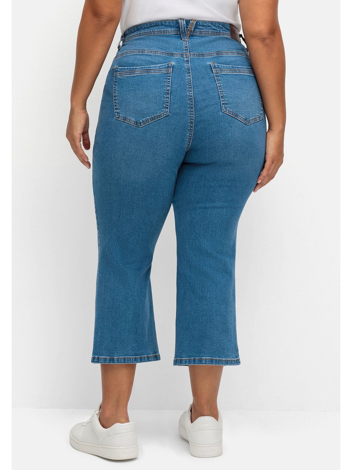Sheego Bootcut-Jeans Große Größen in 7/8-Länge, Curvy-Schnitt VERENA
