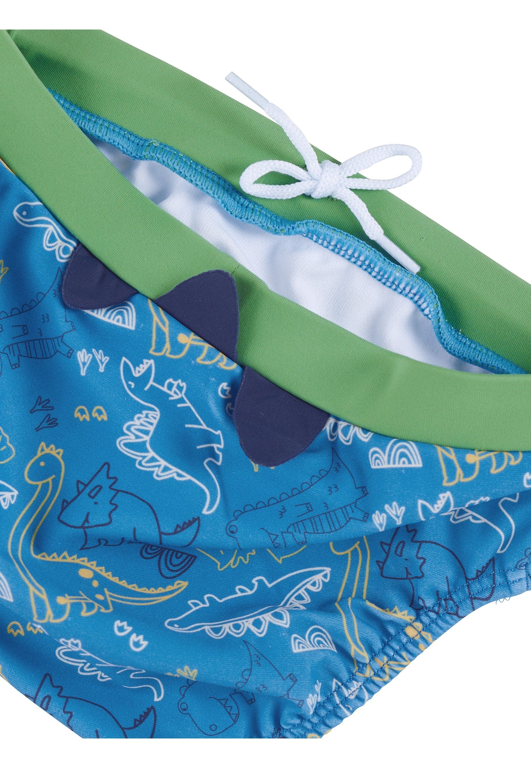 Sterntaler® Badehose UV-Schutz 50+ Badehose Dino (1-St., Baby Schwimmshorts mit Windelfutter, Badeshorts Kinder) Baby Badehose mit Kordel zur Weitenregulierung, Badepants