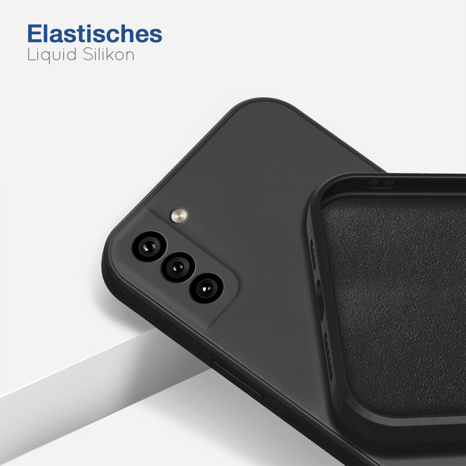 Tec-Expert Handyhülle SoftGrip Cover Hülle für Samsung Galaxy S22, Handy Case Bumper integrierter Kameraschutz flexibel