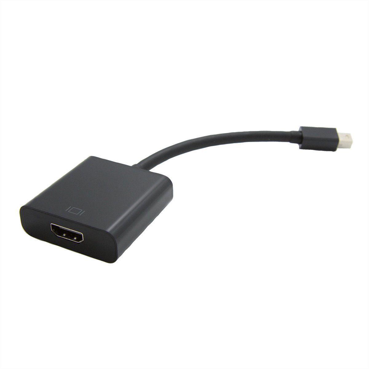 VALUE Mini DisplayPort-HDMI Adapter, Mini DP ST - HDMI BU Audio- & Video-Adapter Mini DisplayPort Männlich (Stecker) zu HDMI Typ A Weiblich (Buchse), 15.0 cm