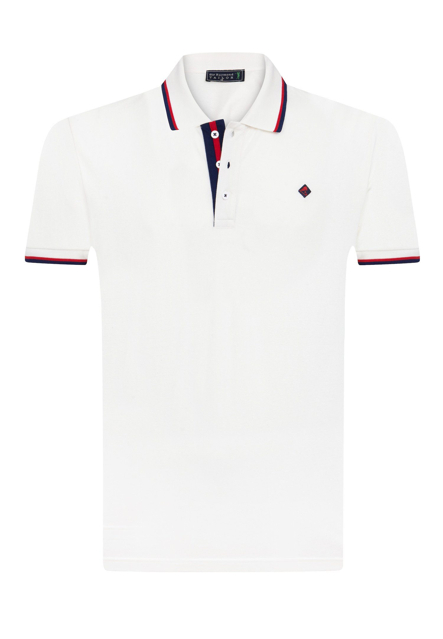 Sir Raymond Tailor Poloshirt Amsterdam White-Red