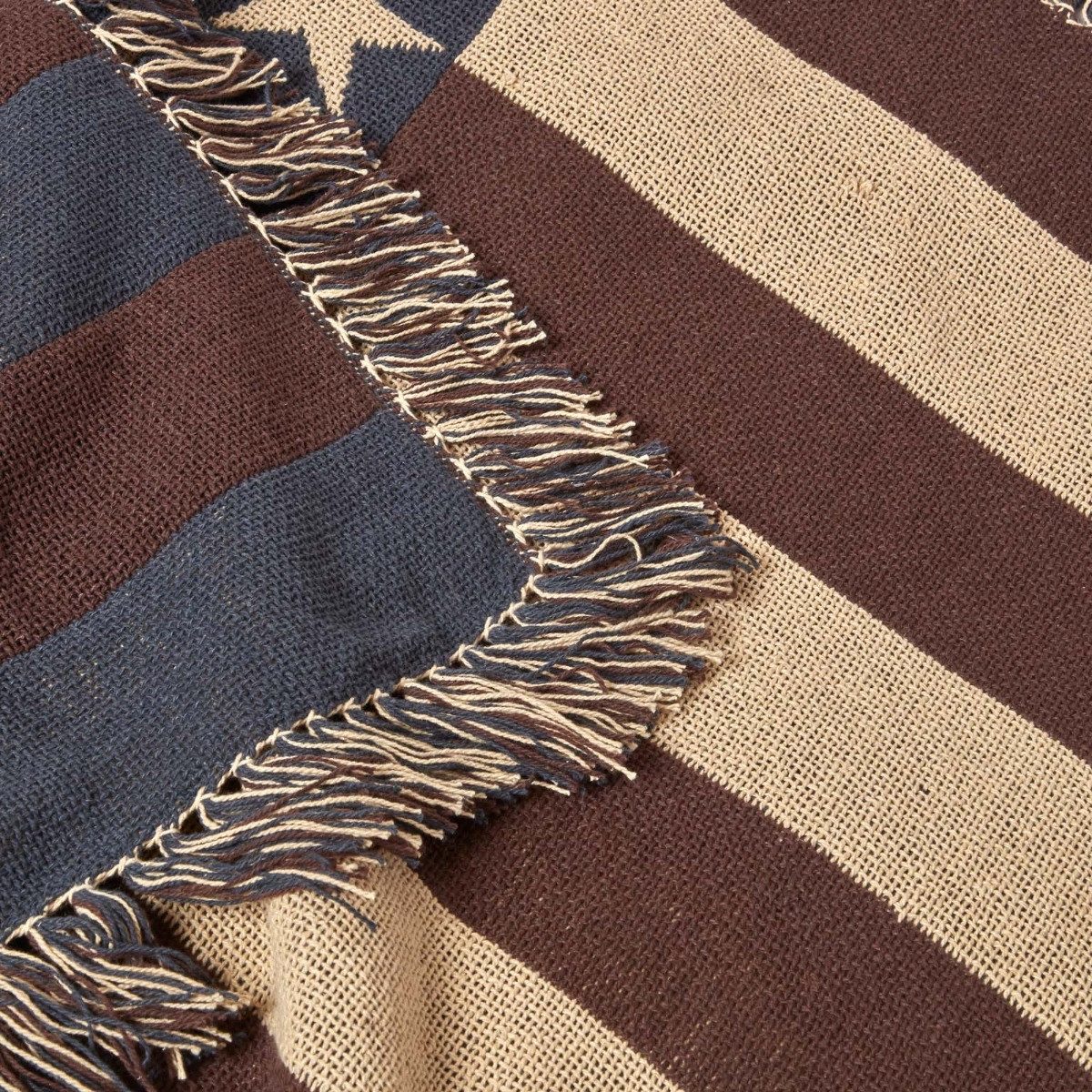 Plaid Überwurf USA-Flagge, 100% Baumwolle, 125 x 150 cm, Homescapes – Bild 4 von 5