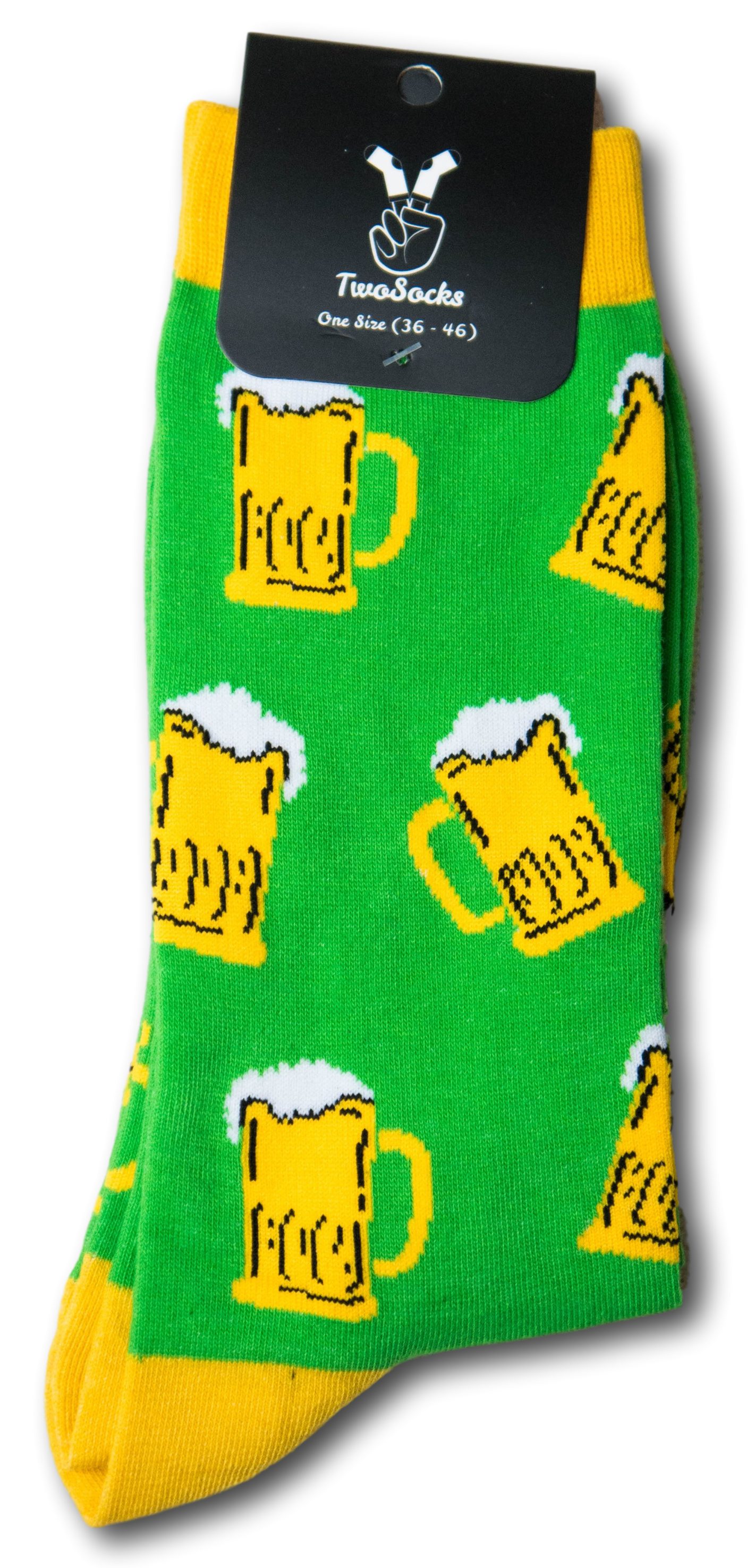 (3 Bier lustige & Herren Freizeitsocken Socken, Einheitsgröße Paar) Baumwolle, Damen TwoSocks Socken