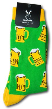 TwoSocks Freizeitsocken Bier Socken Herren & Damen lustige Socken, Baumwolle, Einheitsgröße (3 Paar)