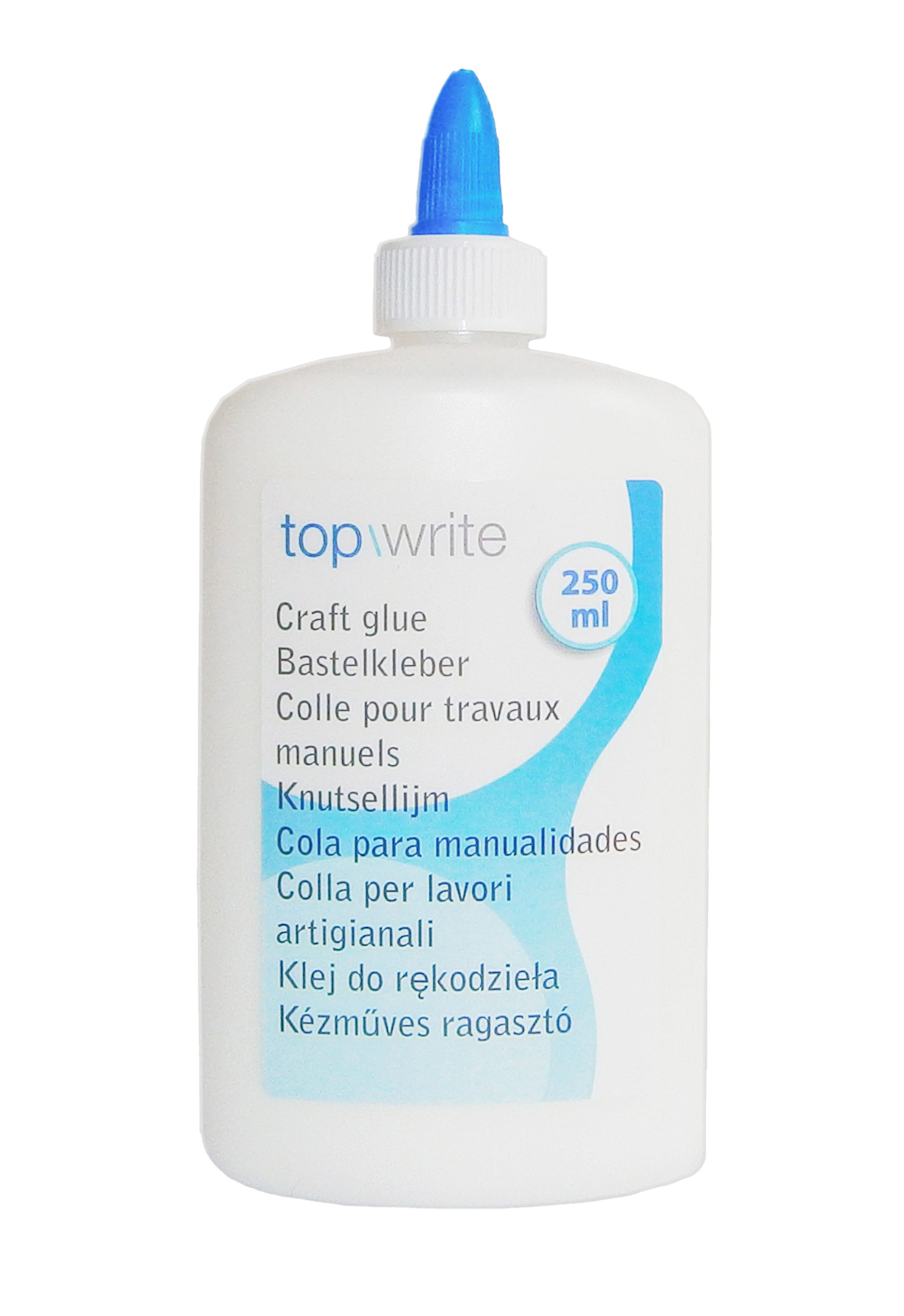 Topwrite Bastelkleber BASTELKLEBER 250ml PVA Weiss Клей Bastelleim Holzleim 08, Klebstoff Leim Bastel
