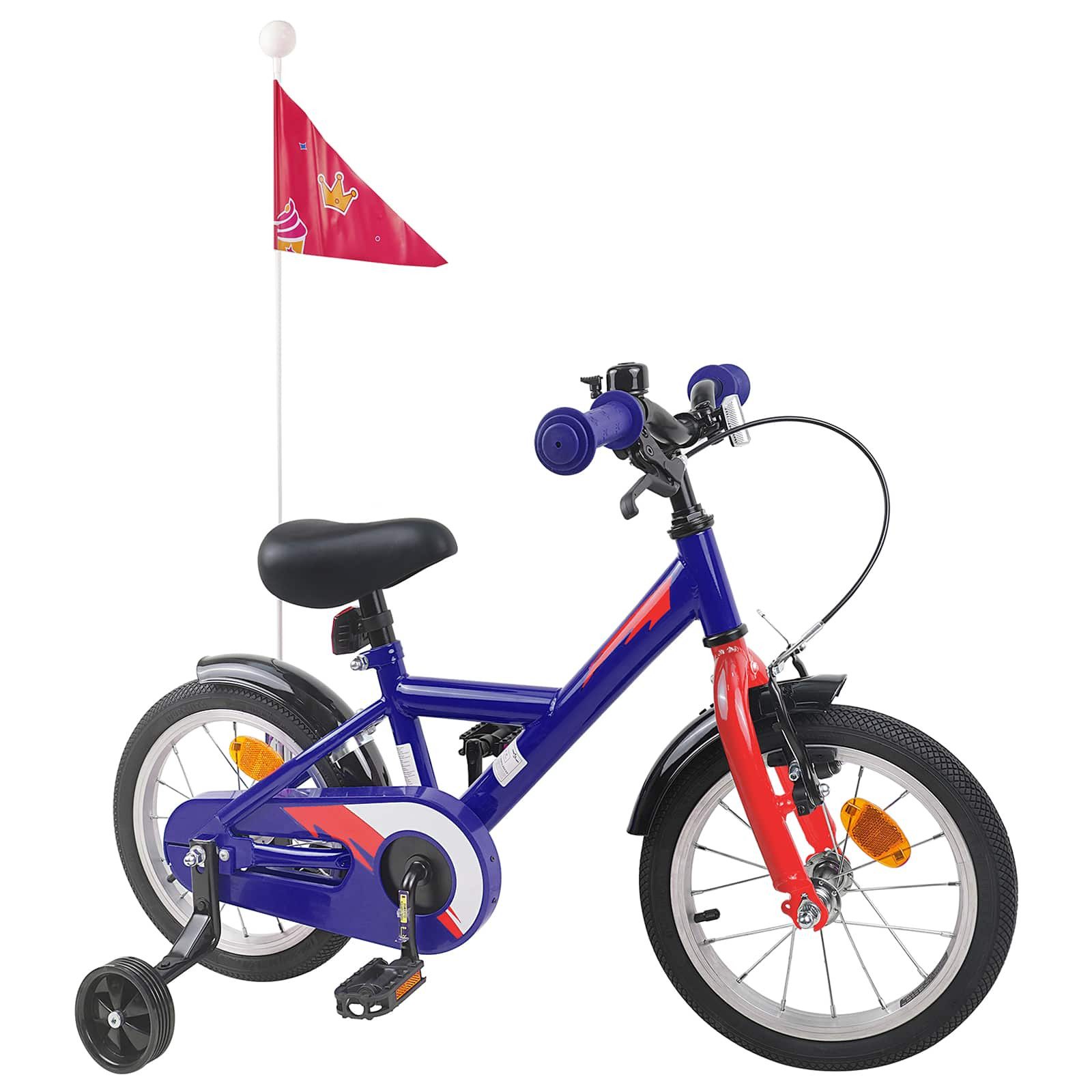 vidaXL Kinderfahrrad 90 x 49 x 67,5 cm Kinderfahrrad 12 Zoll für 2-4 Jahre alt Dunkelblau