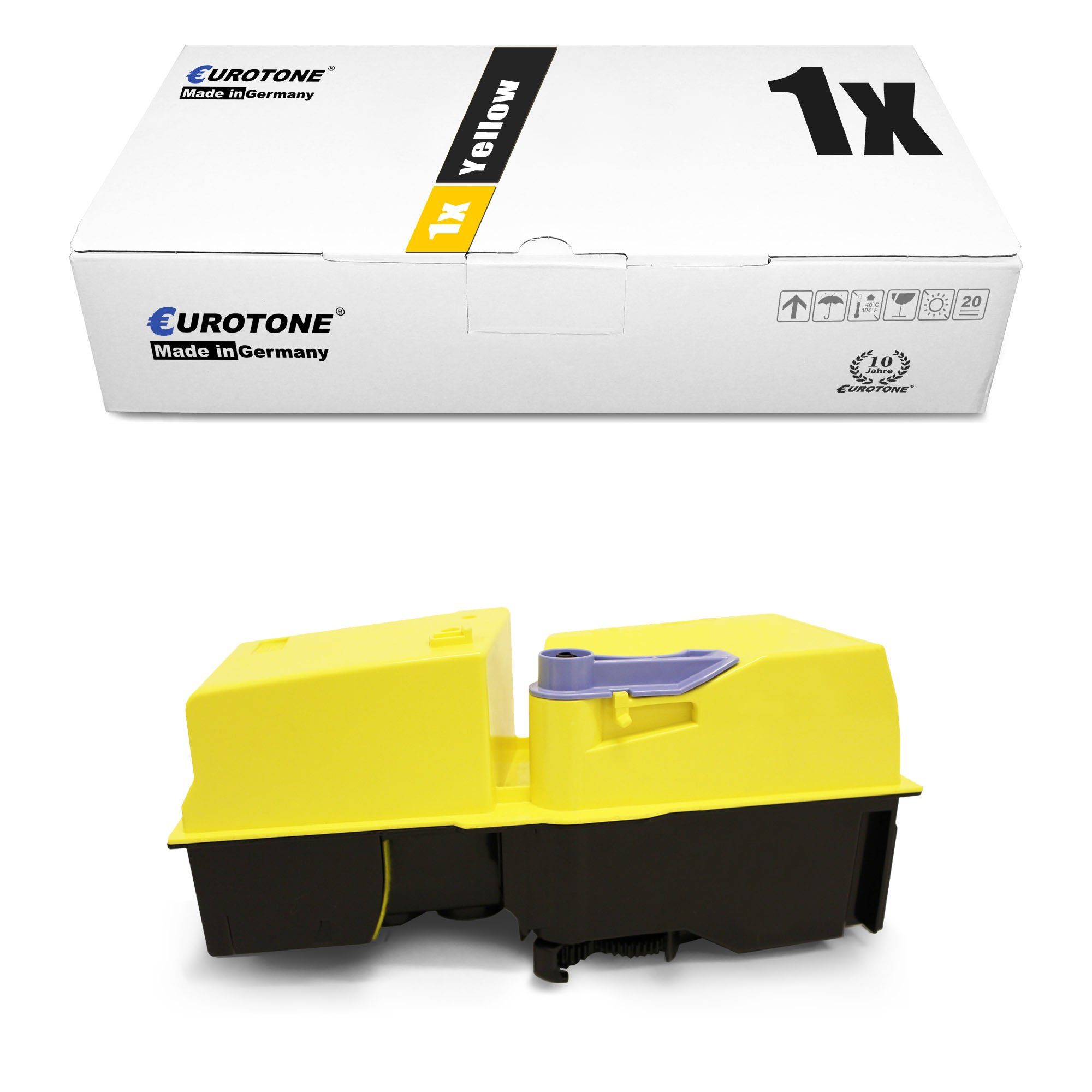 Eurotone Tonerkartusche Toner ersetzt Kyocera 1T02FZAEU0 TK-825Y Yellow