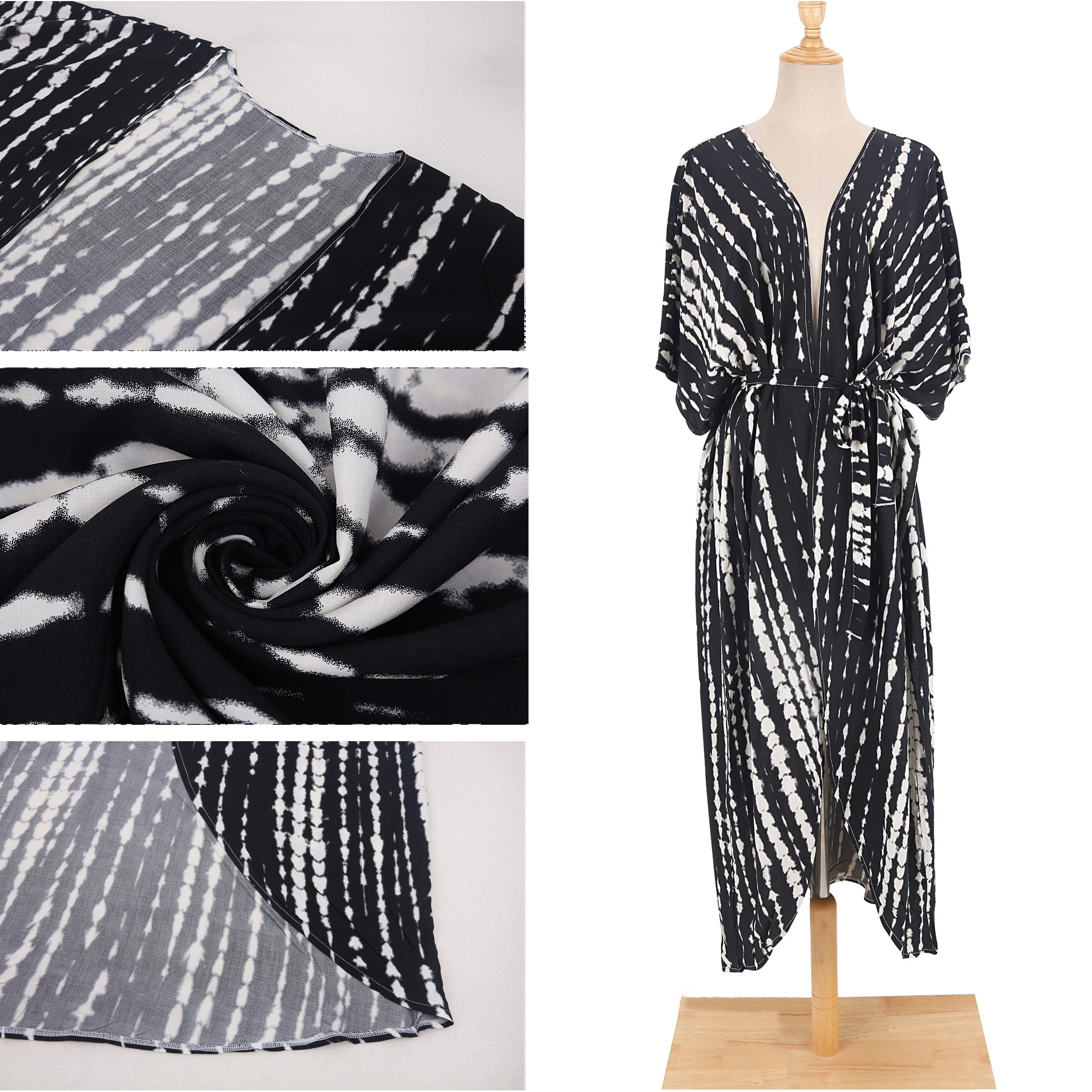 ZEUOPQ Kimono Damen Strandkleid Strandtunika Bikini-Überwurf günstig online kaufen