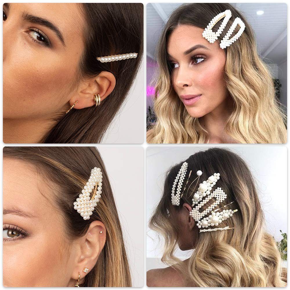 Haiaveng Haarclip Perlen, und für für eleganten und Gold sehr schön Haarspangen Damen Hochzeiten Partys, Mädchen und
