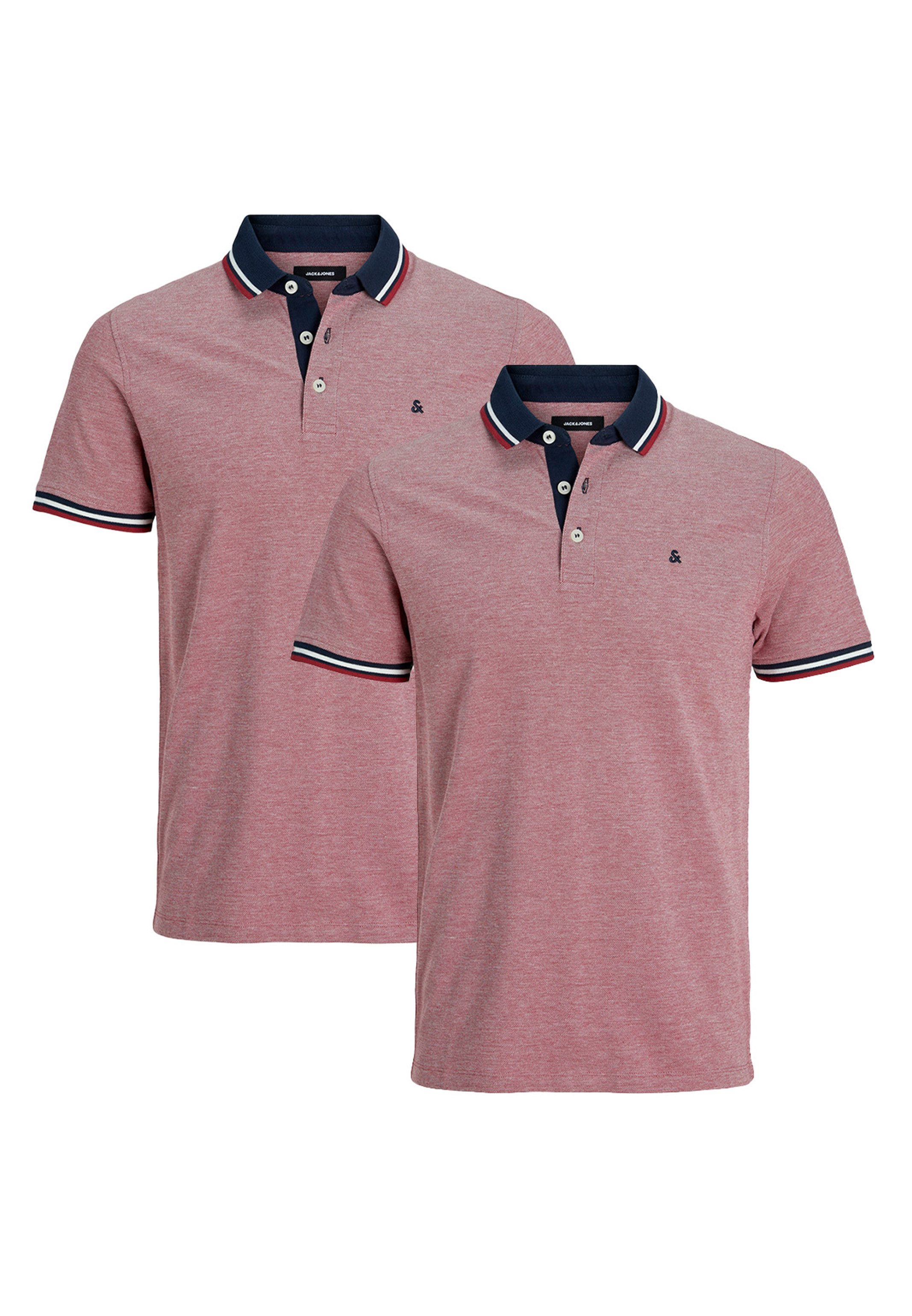 Jack & Jones Poloshirt 2er Pack Paulos - Slim Fit (Spar-Set, 2-tlg) Poloshirt - Baumwolle - Atmungsaktiv - Mit kleinem Markenlogo. Reduzierter Preis € 52,95. Unverbindliche Preisempfehlung € 59,98