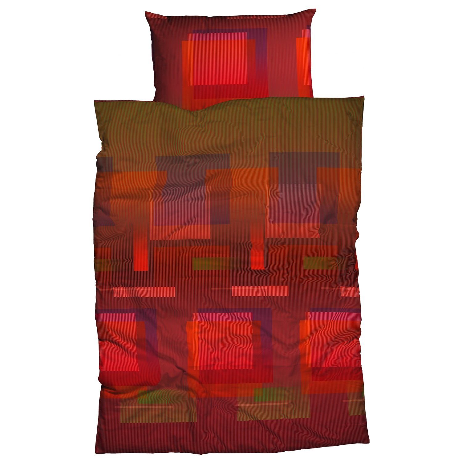 CASATEX Bettwäsche Escape Rot Satin, Satin, günstig online kaufen