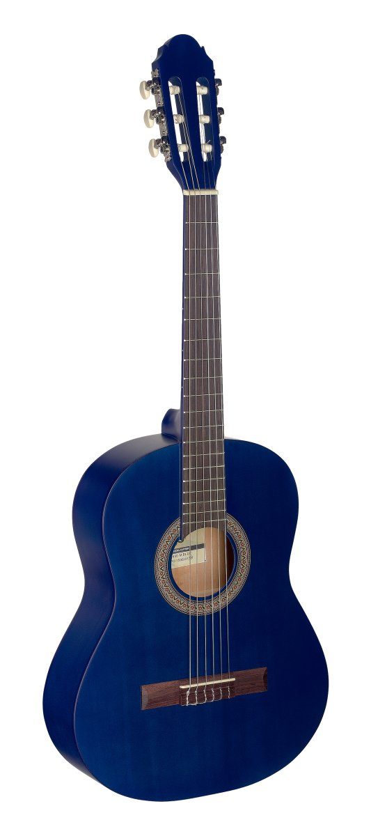 Stagg Konzertgitarre C410 M BLUE 1/2 Kindergitarre Konzertgitarre blau matt klassische G...